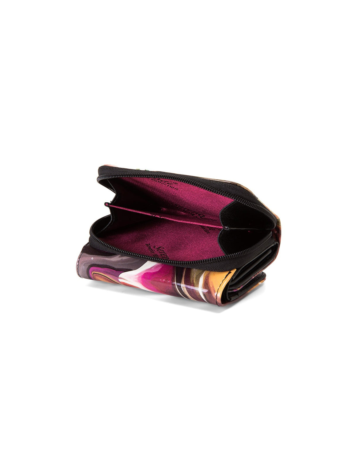 AUTUMN AURORA SML PATENT LEATHER WALLET WITH RFID-WSF3303