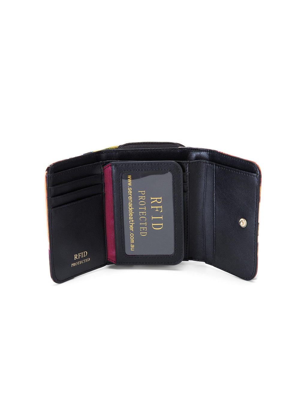 AUTUMN AURORA SML PATENT LEATHER WALLET WITH RFID-WSF3303