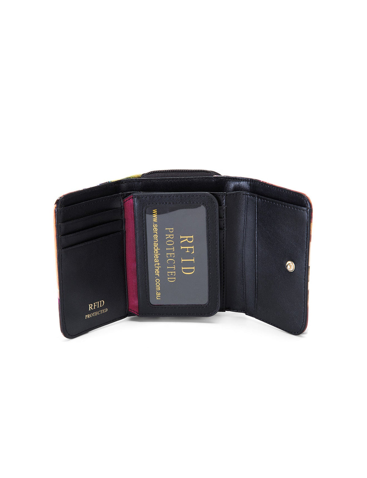 AUTUMN AURORA SML PATENT LEATHER WALLET WITH RFID-WSF3303