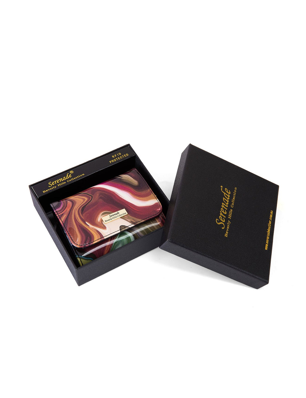 AUTUMN AURORA SML PATENT LEATHER WALLET WITH RFID-WSF3303