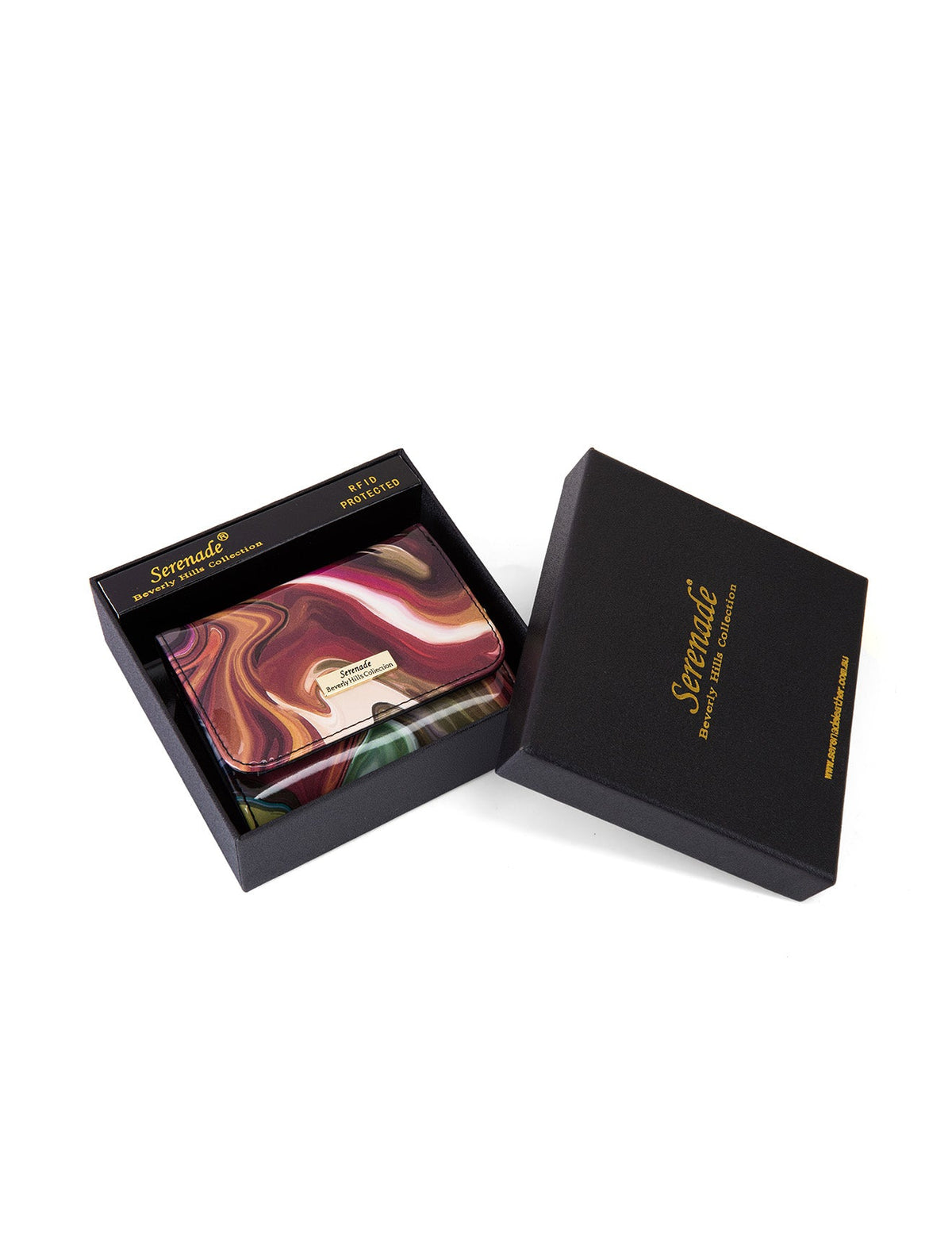 AUTUMN AURORA SML PATENT LEATHER WALLET WITH RFID-WSF3303