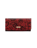 ROSE BUDS LARGE  PATENT LEATHER WALLET WITH RFID- WSF3801