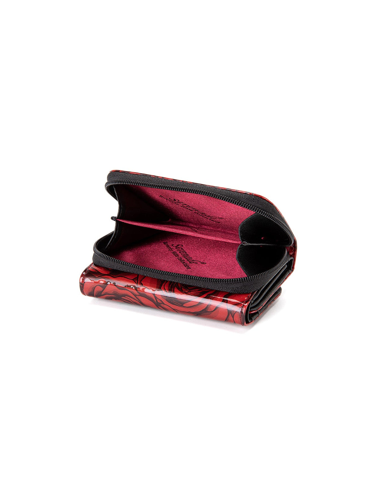 ROSE BUDS SML PATENT LEATHER WALLET WITH RFID- WSF3803