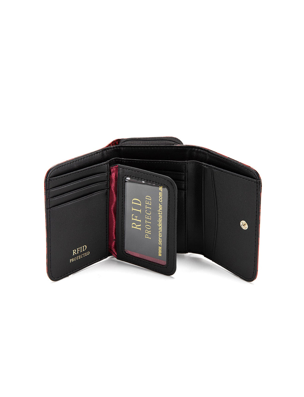 ROSE BUDS SML PATENT LEATHER WALLET WITH RFID- WSF3803