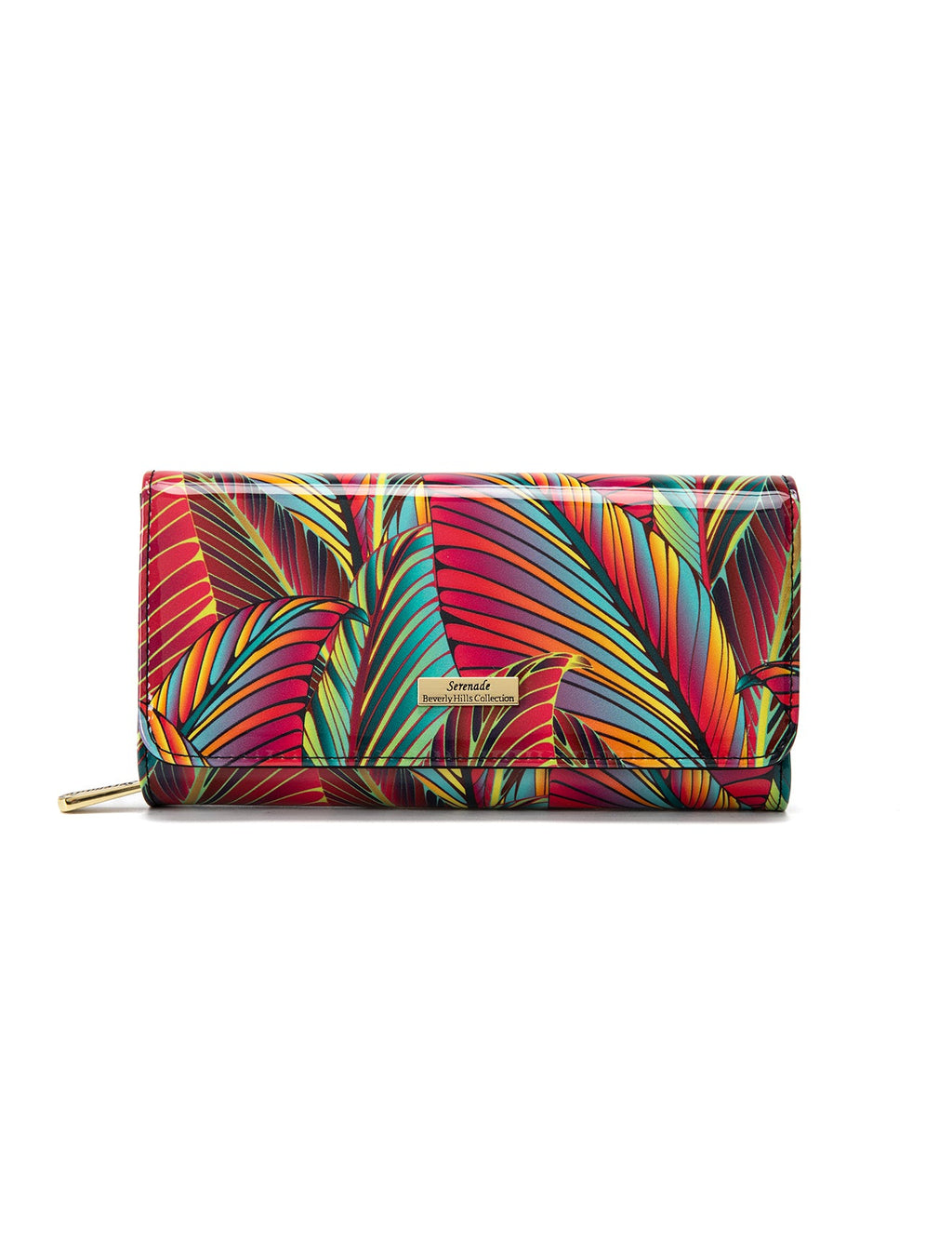 AMAZON LARGE  PATENT LEATHER WALLET WITH RFID- WSF3901