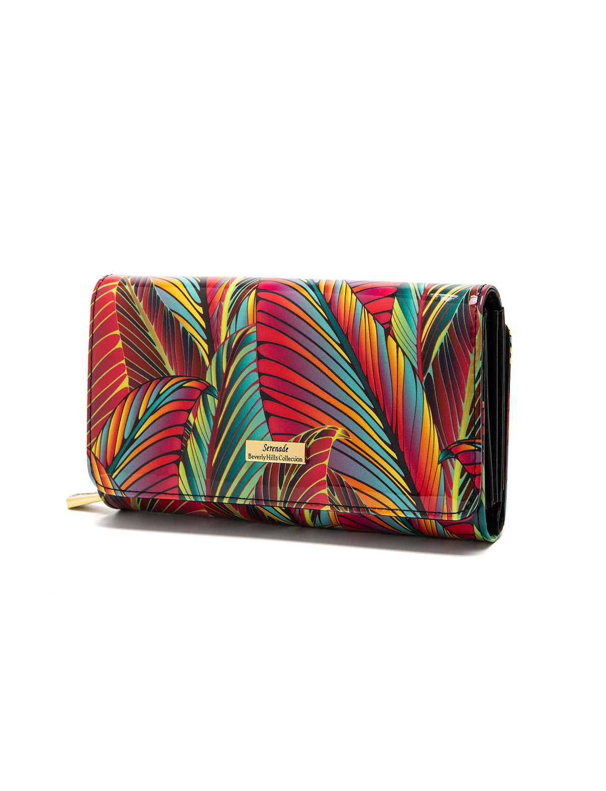 AMAZON LARGE  PATENT LEATHER WALLET WITH RFID- WSF3901