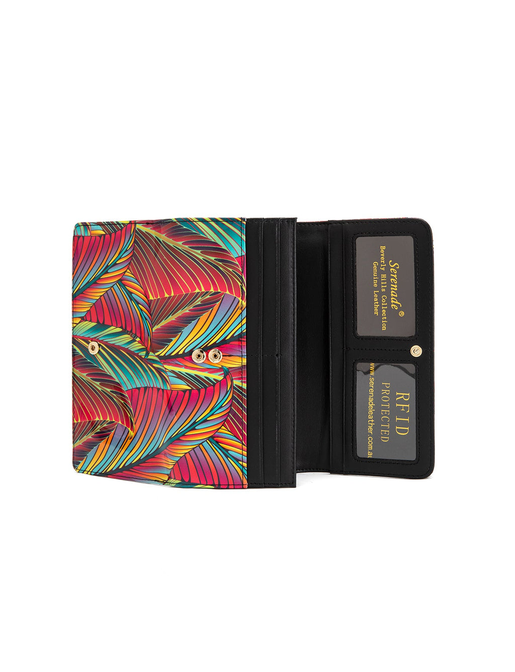 AMAZON LARGE  PATENT LEATHER WALLET WITH RFID- WSF3901