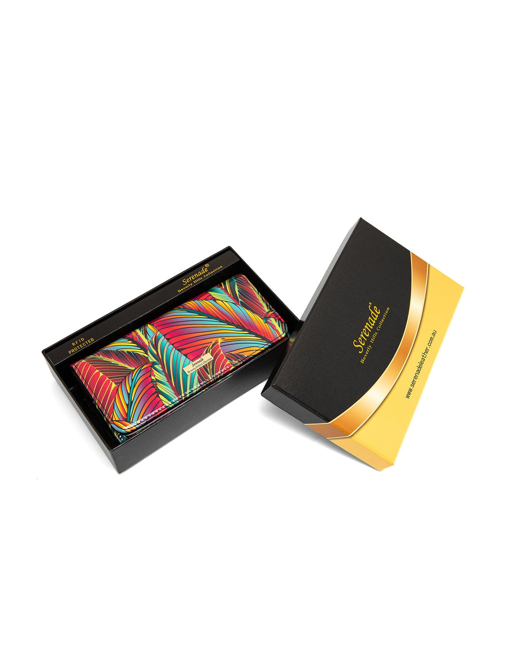 AMAZON LARGE  PATENT LEATHER WALLET WITH RFID- WSF3901