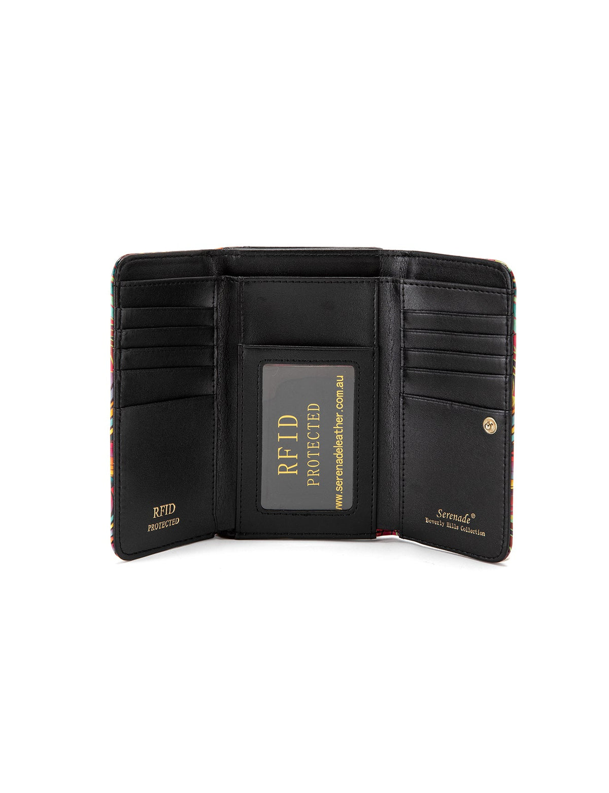 AMAZON MEDIUM PATENT LEATHER WALLET WITH RFID- WSF3902