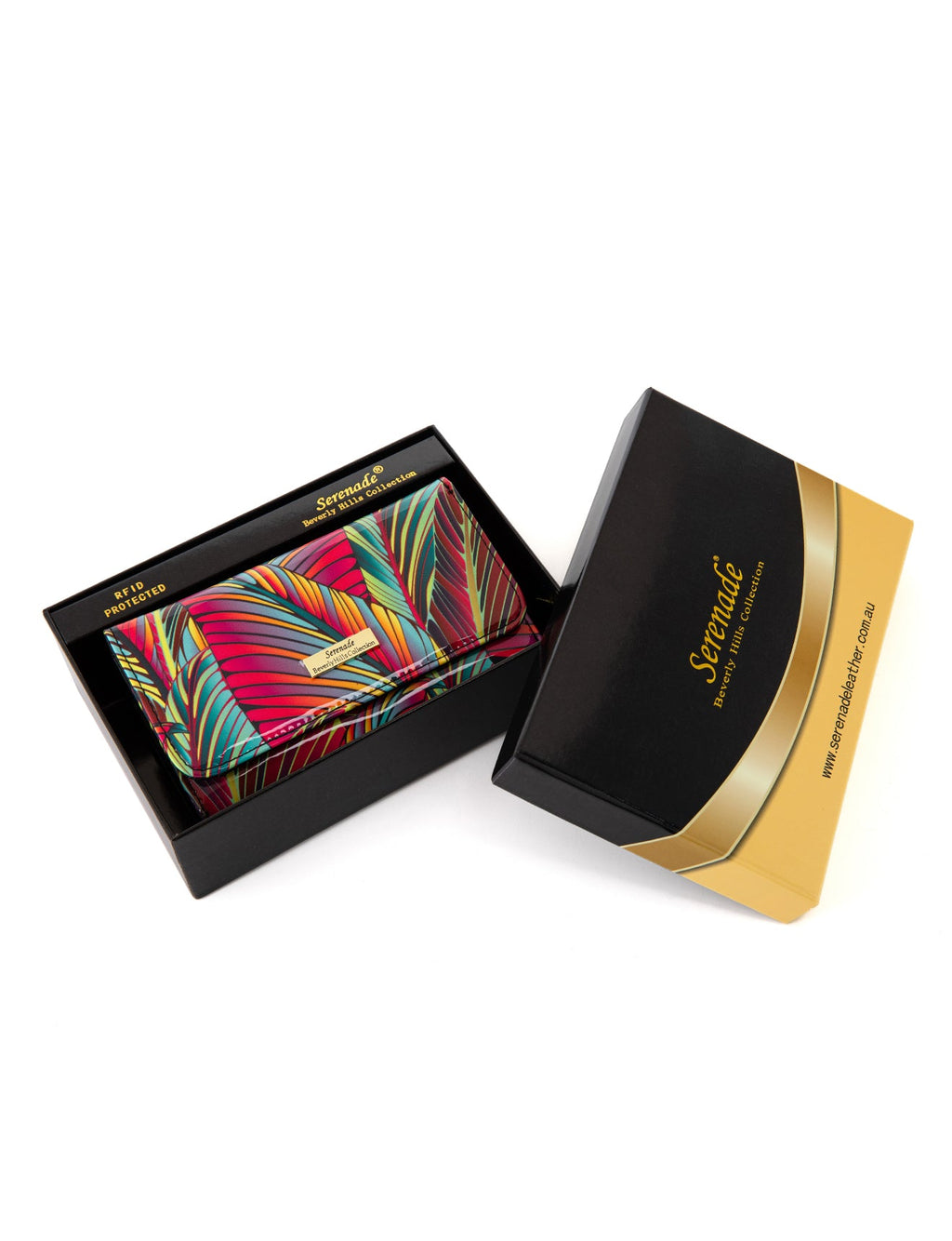 AMAZON MEDIUM PATENT LEATHER WALLET WITH RFID- WSF3902