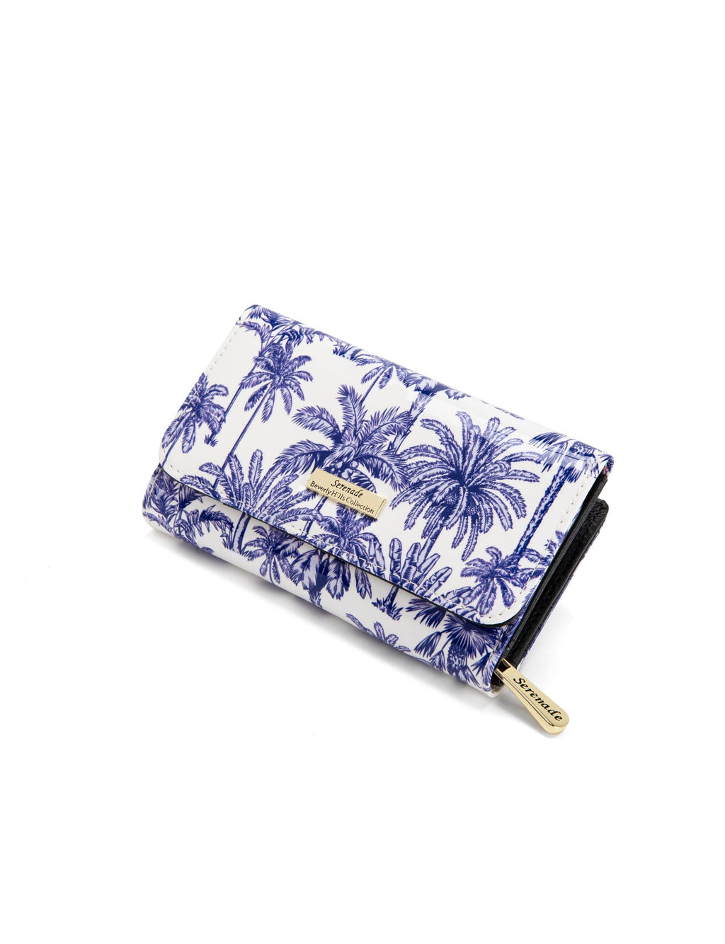 PALMS MEDIUM PATENT LEATHER WALLET WITH RFID- WSF4002