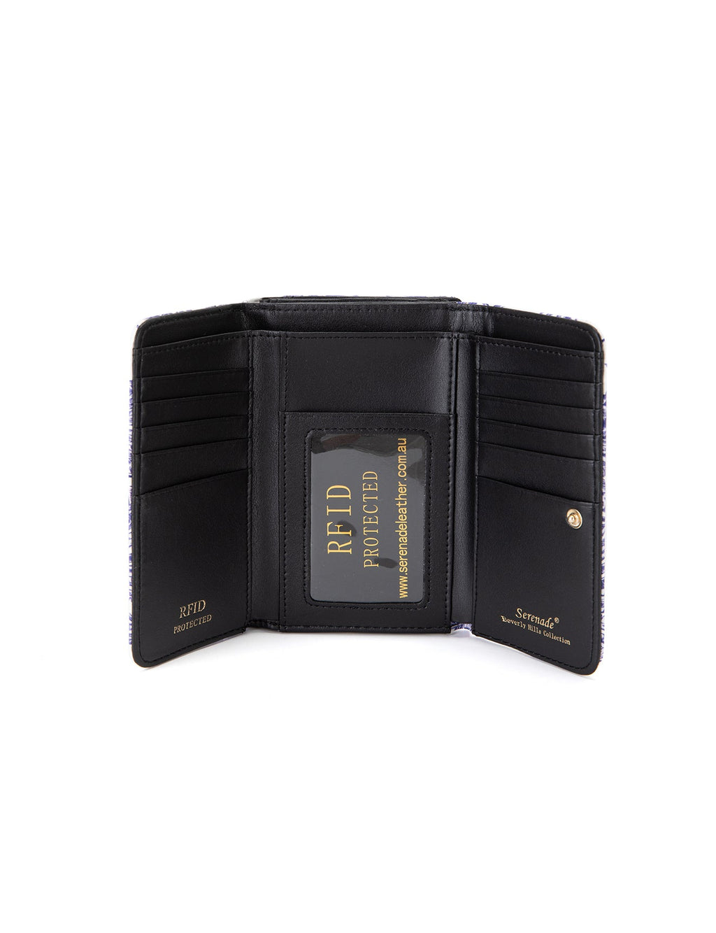 PALMS MEDIUM PATENT LEATHER WALLET WITH RFID- WSF4002