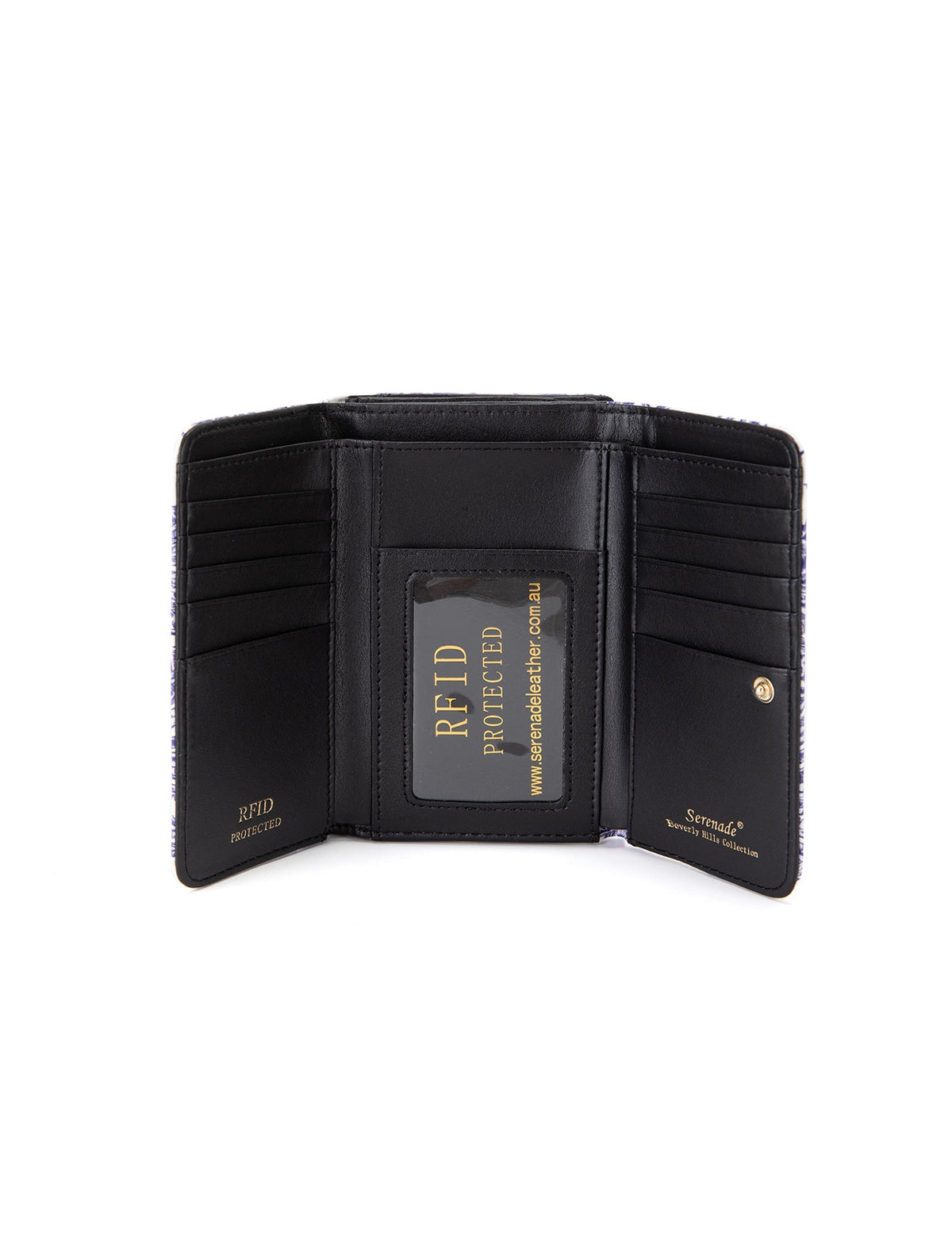 PALMS MEDIUM PATENT LEATHER WALLET WITH RFID- WSF4002