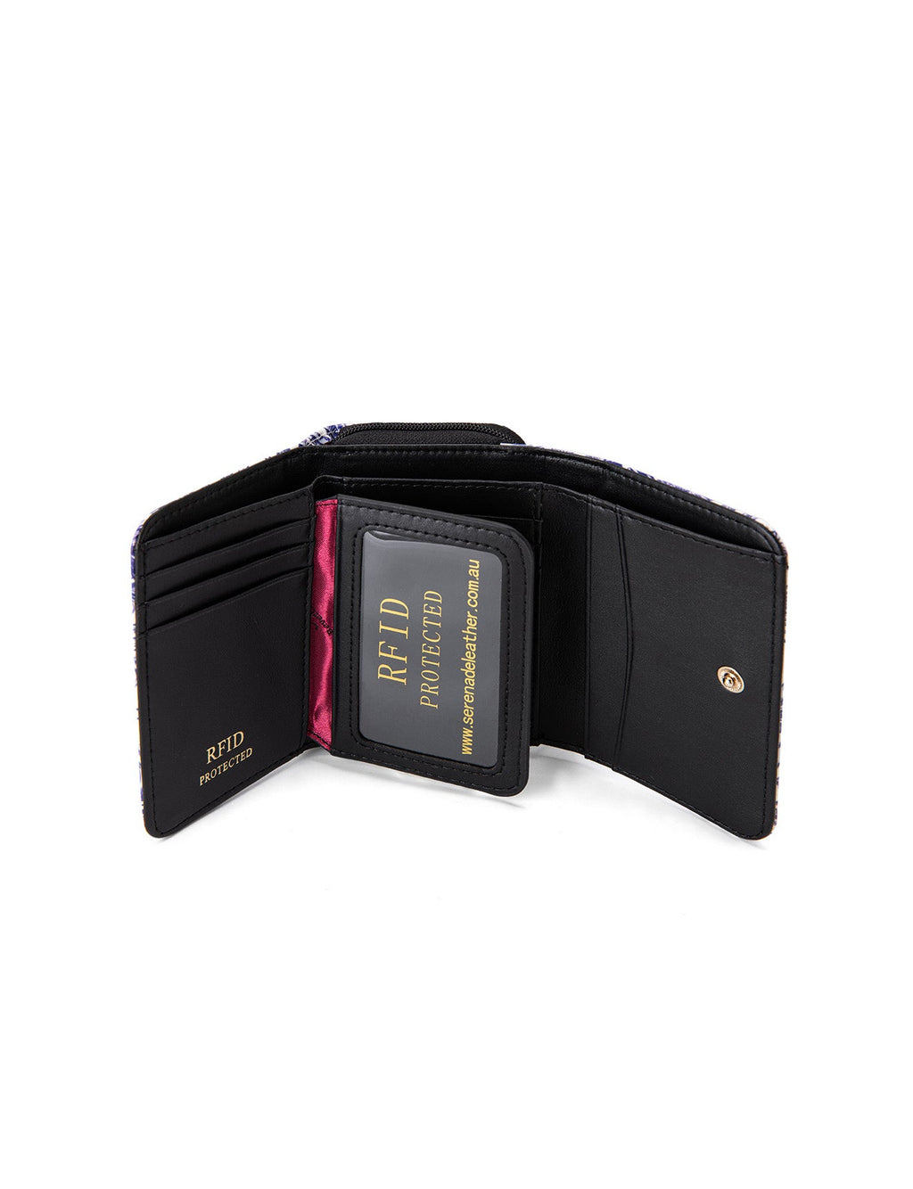 PALMS SML PATENT LEATHER WALLET WITH RFID- WSF4003
