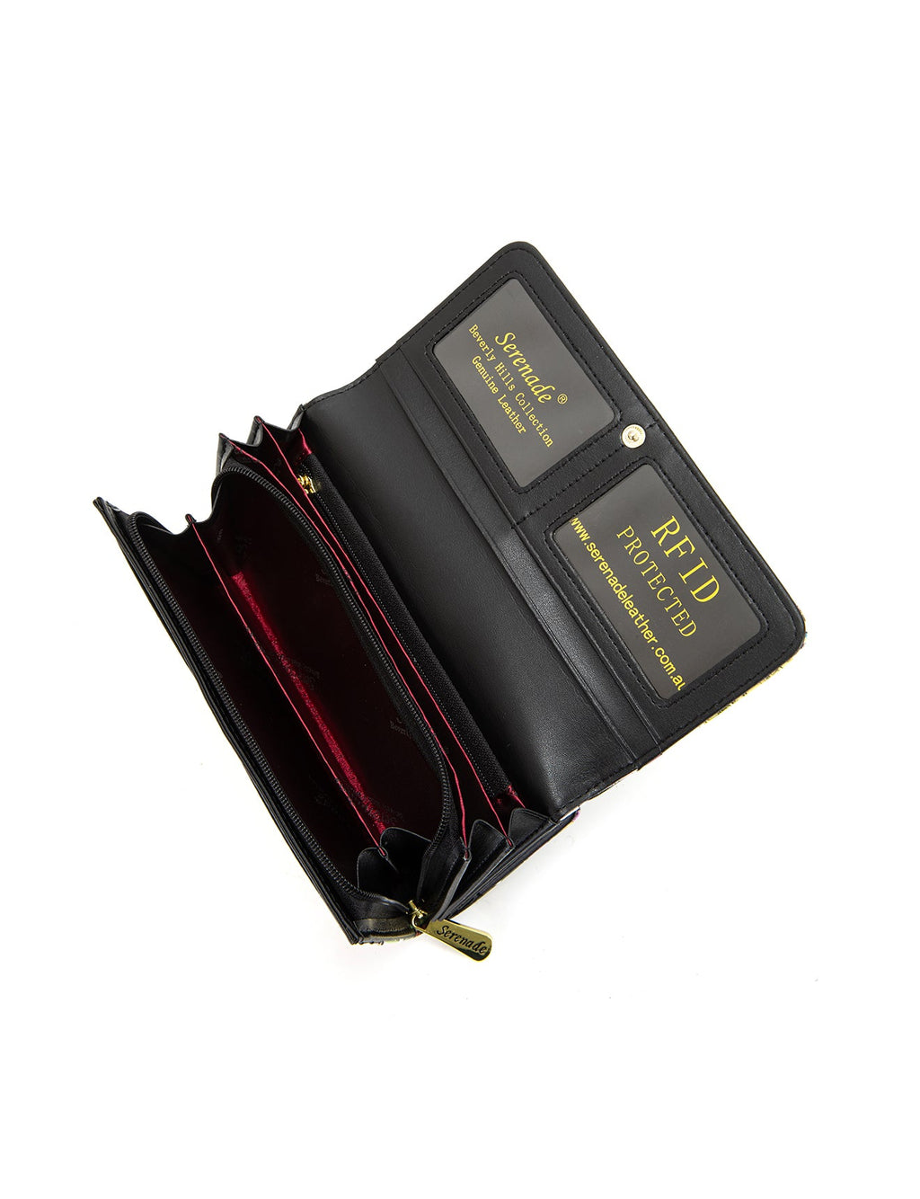 BOUQUET LARGE  PATENT LEATHER WALLET WITH RFID- WSF4101