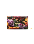 BOUQUET MEDIUM PATENT LEATHER WALLET WITH RFID- WSF4102