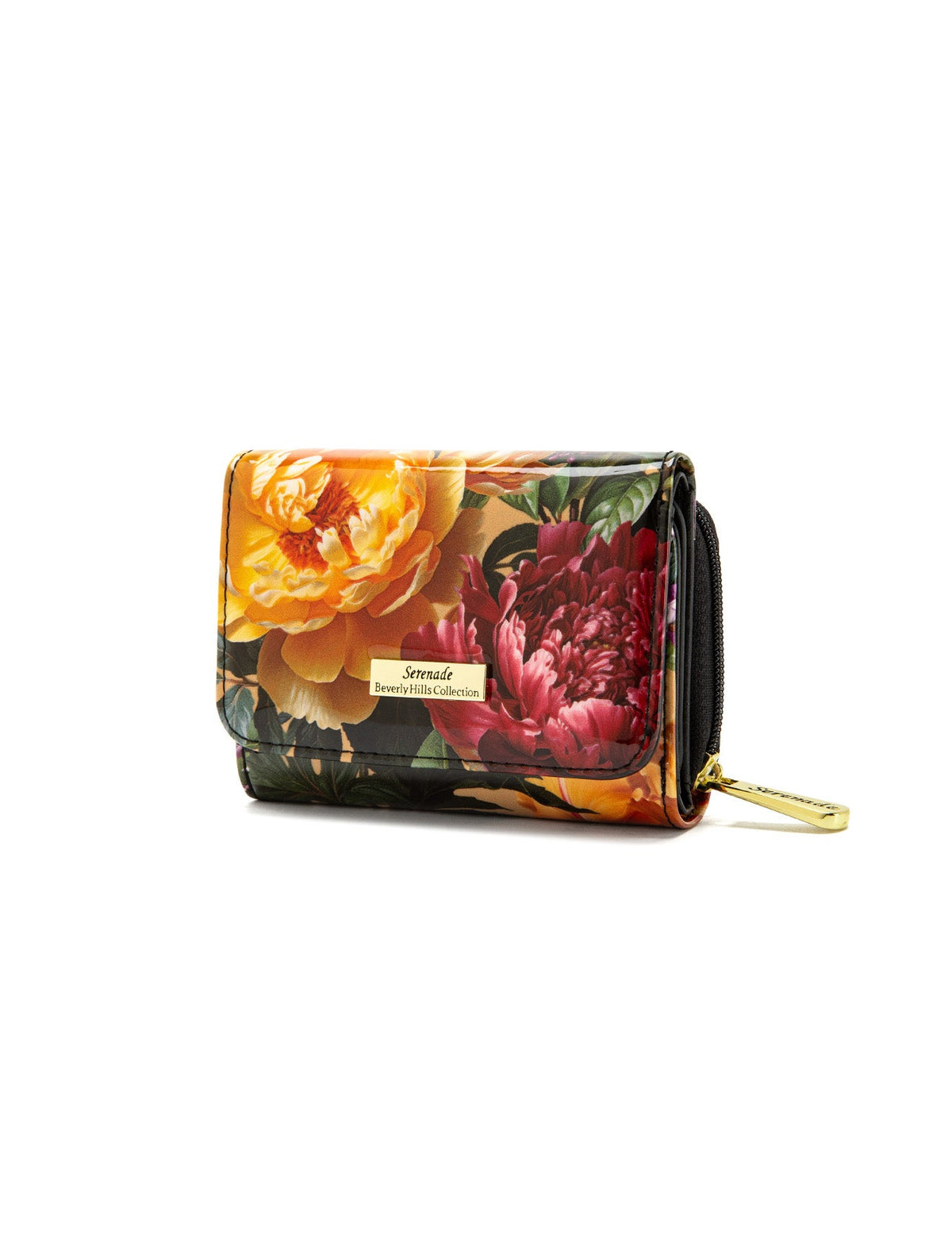 BOUQUET SML PATENT LEATHER WALLET WITH RFID- WSF4103