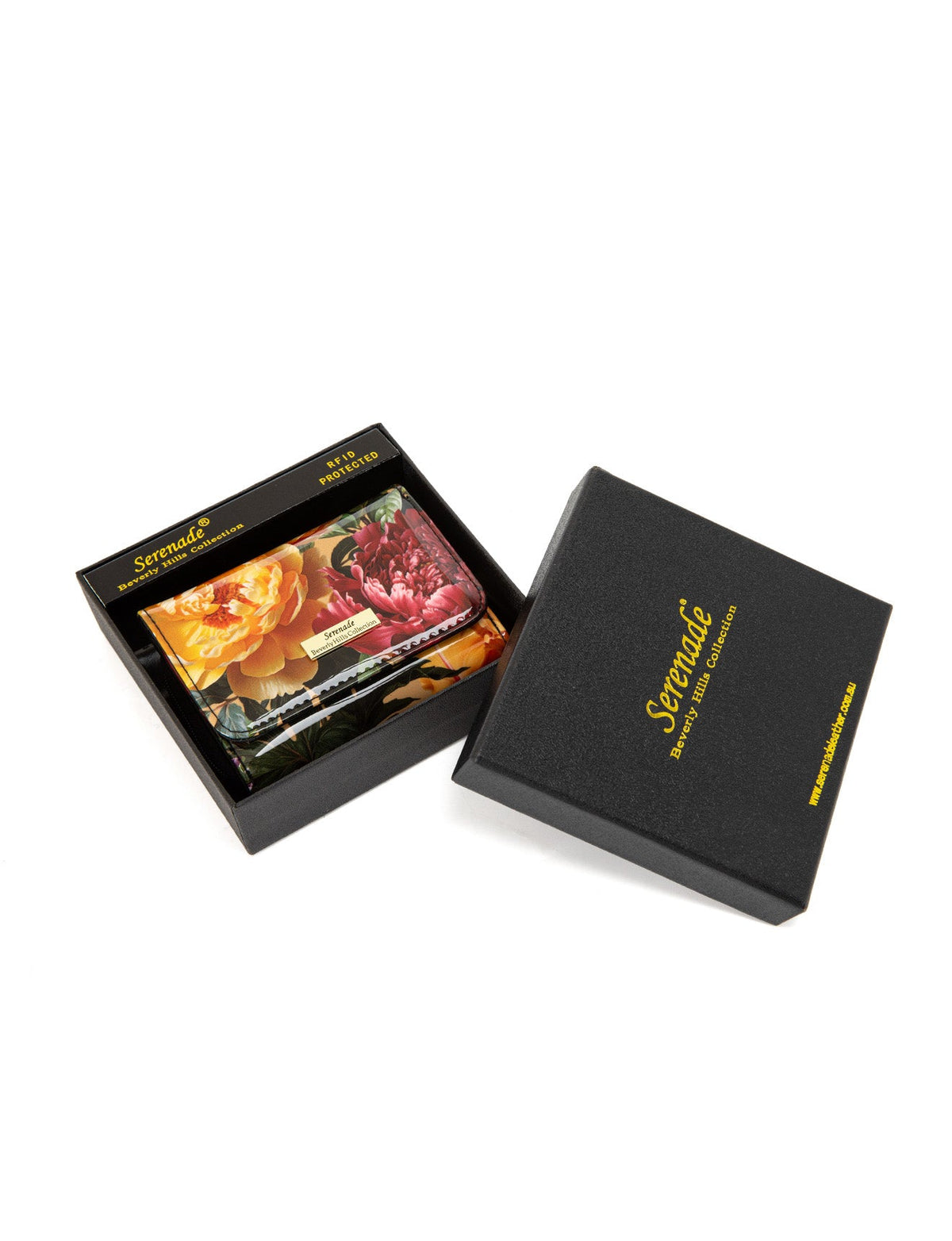 BOUQUET SML PATENT LEATHER WALLET WITH RFID- WSF4103