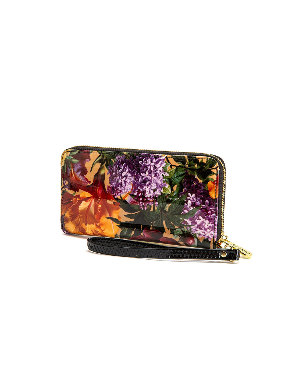 BOUQUET ZIP AROUND LEATHER RFID WALLET- WSF4116
