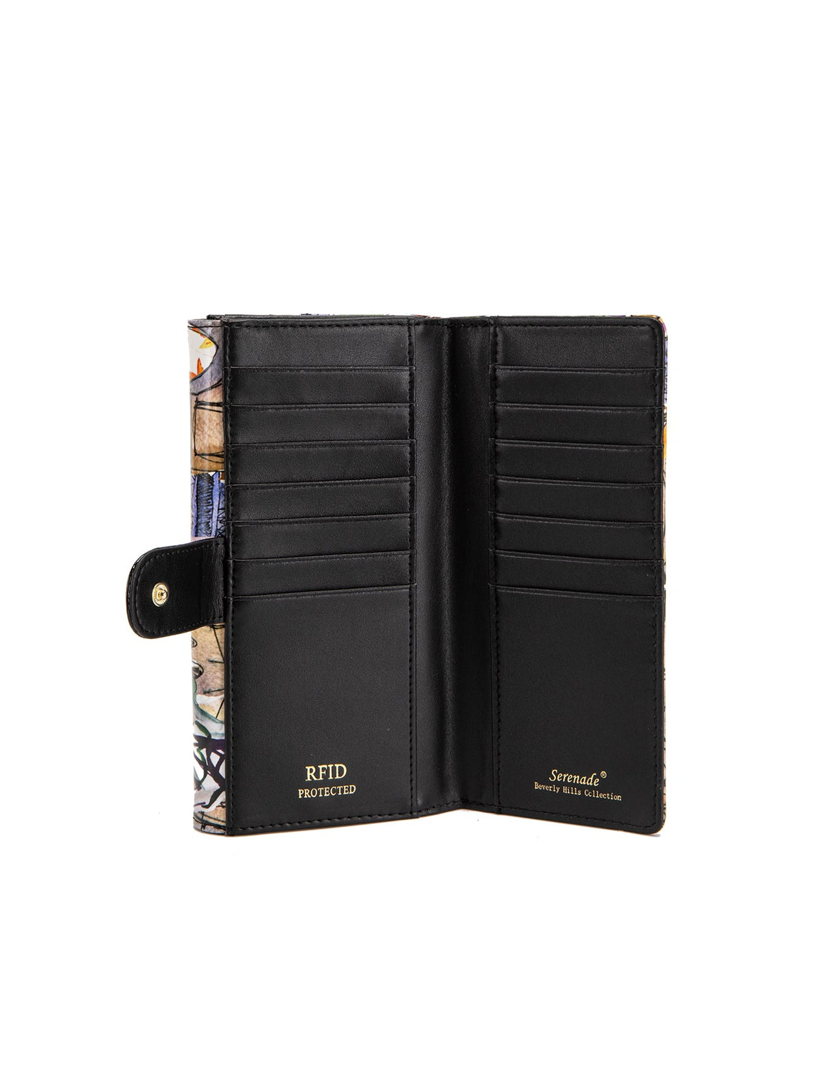 PARISIAN LARGE  PATENT LEATHER WALLET WITH RFID- WSF4201