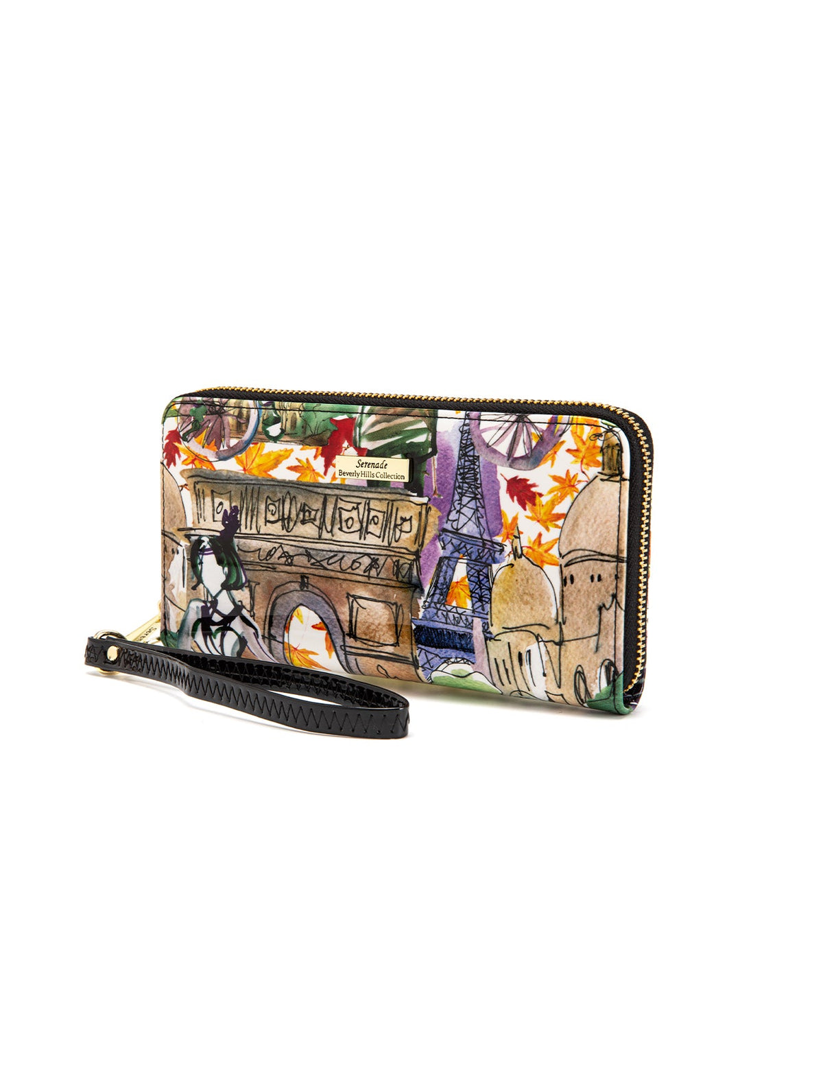 PARISIAN ZIP AROUND LEATHER RFID WALLET- WSF4216