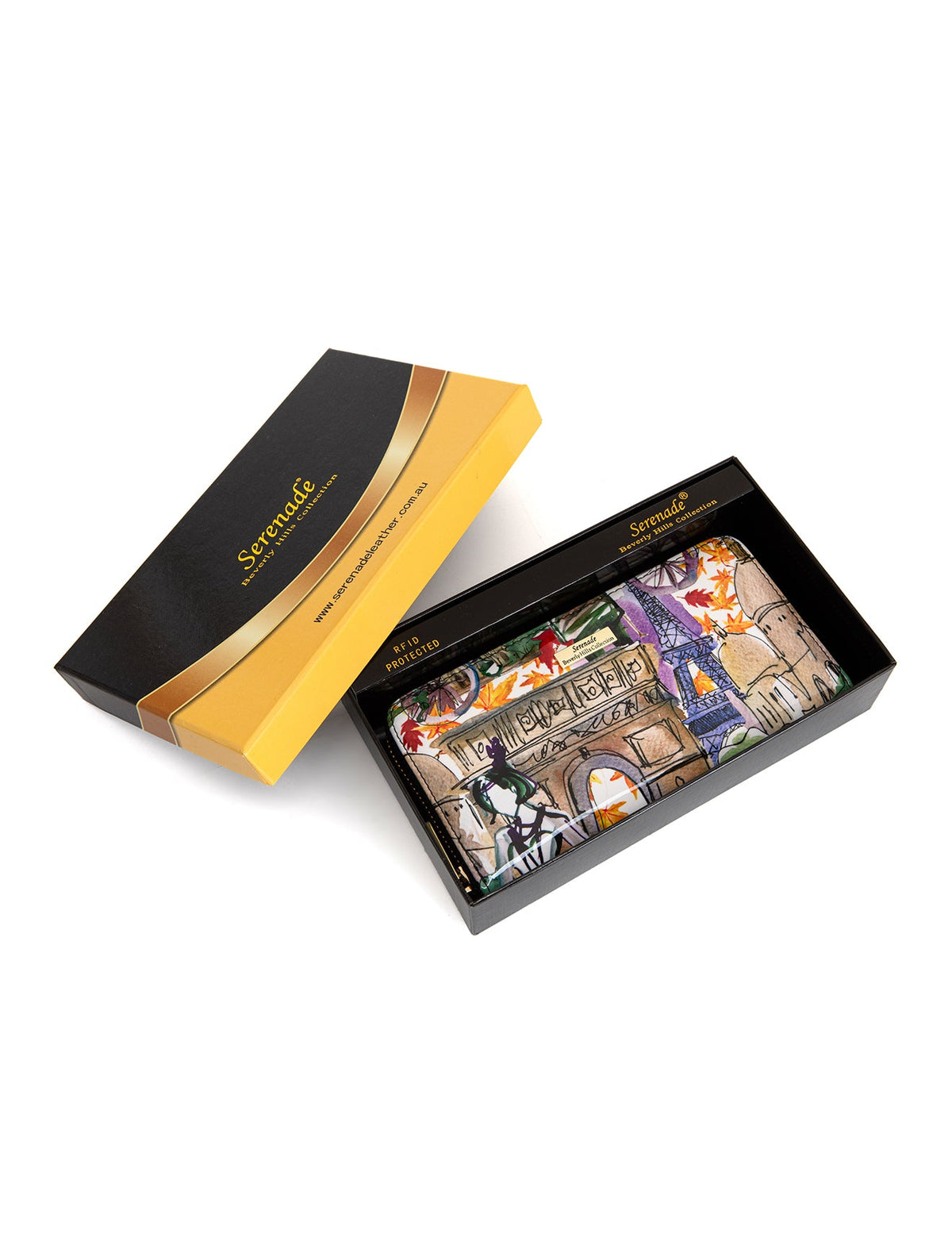 PARISIAN ZIP AROUND LEATHER RFID WALLET- WSF4216