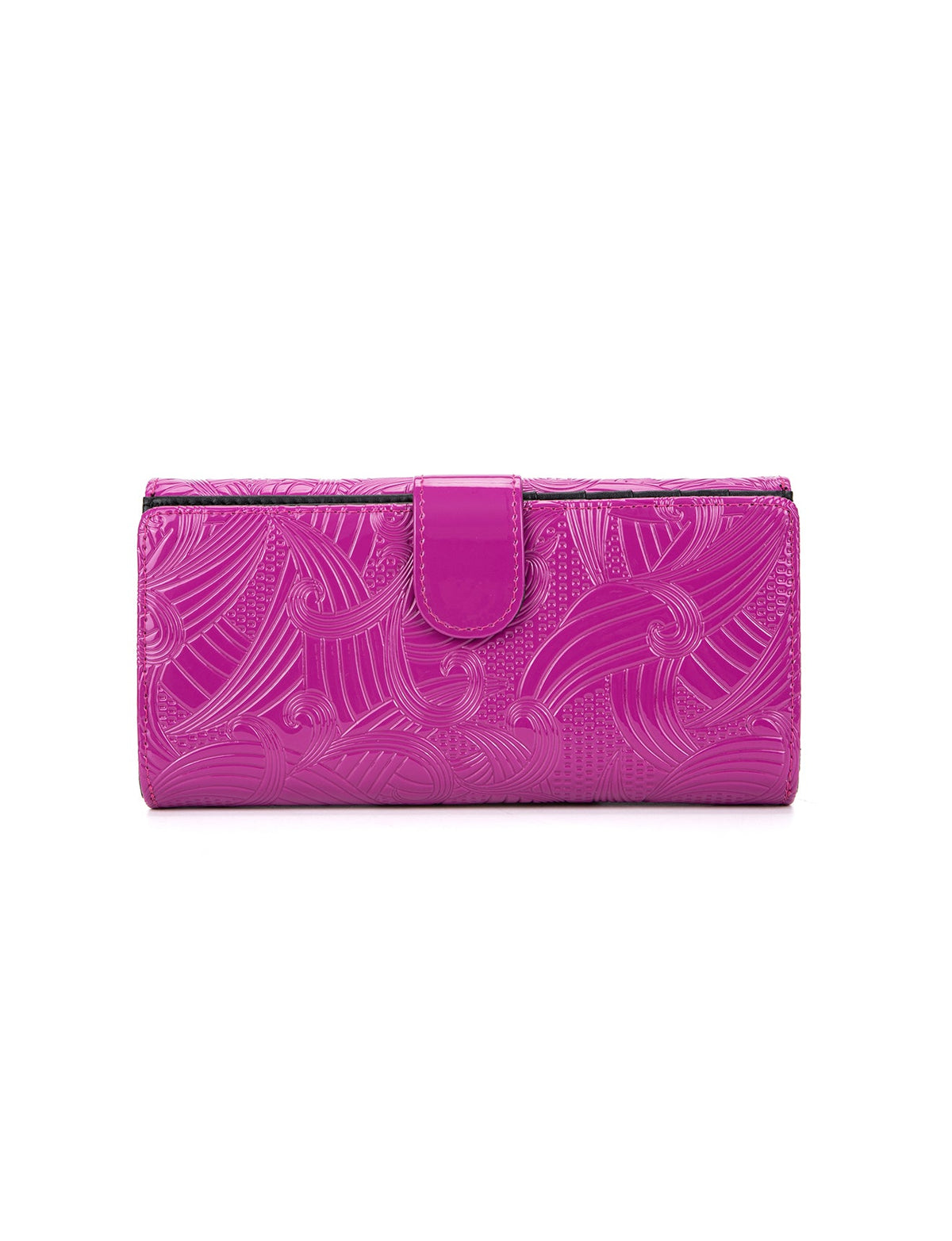 AMIRA LARGE  PATENT LEATHER WALLET WITH RFID-WSF4501-MAG