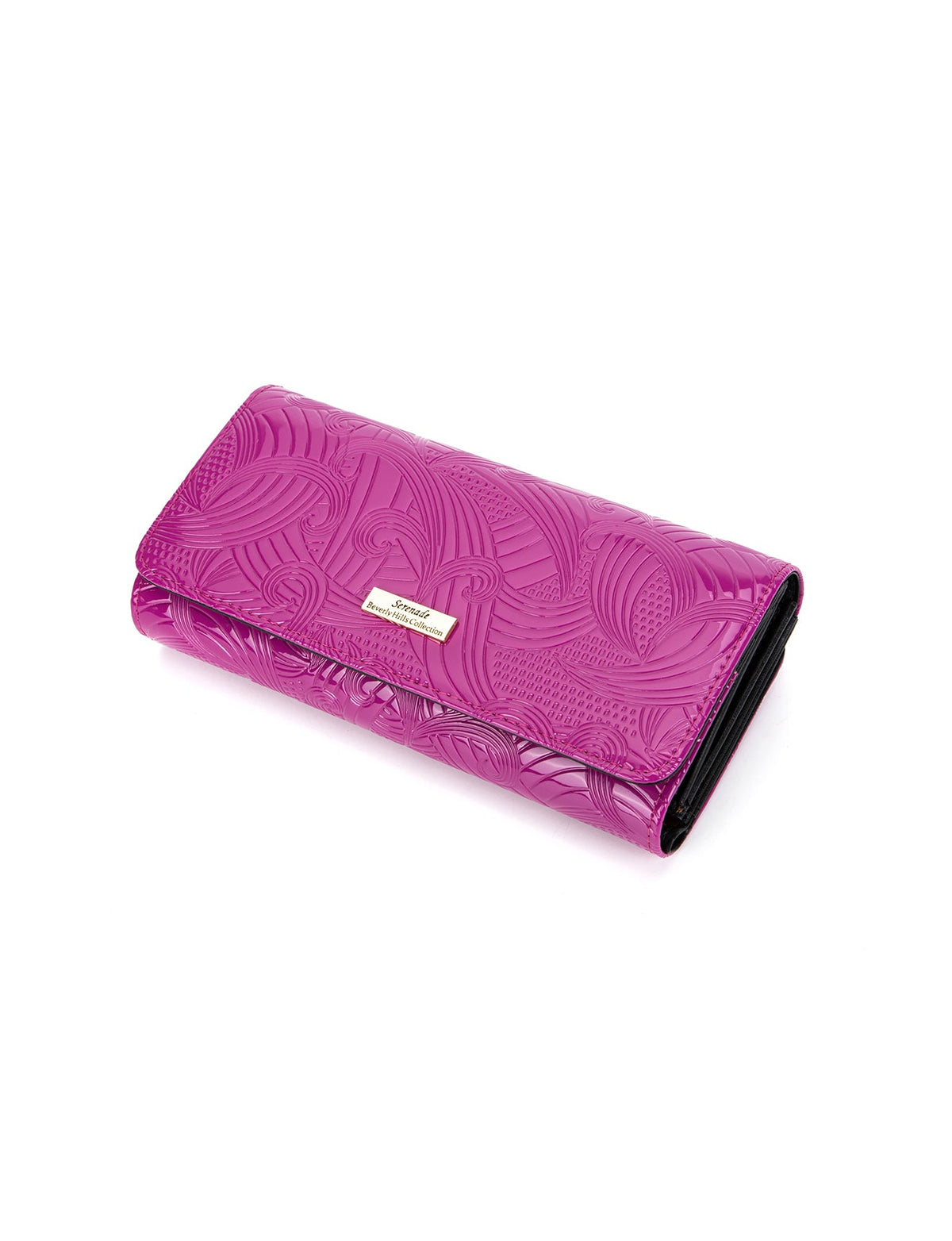 AMIRA LARGE  PATENT LEATHER WALLET WITH RFID-WSF4501-MAG