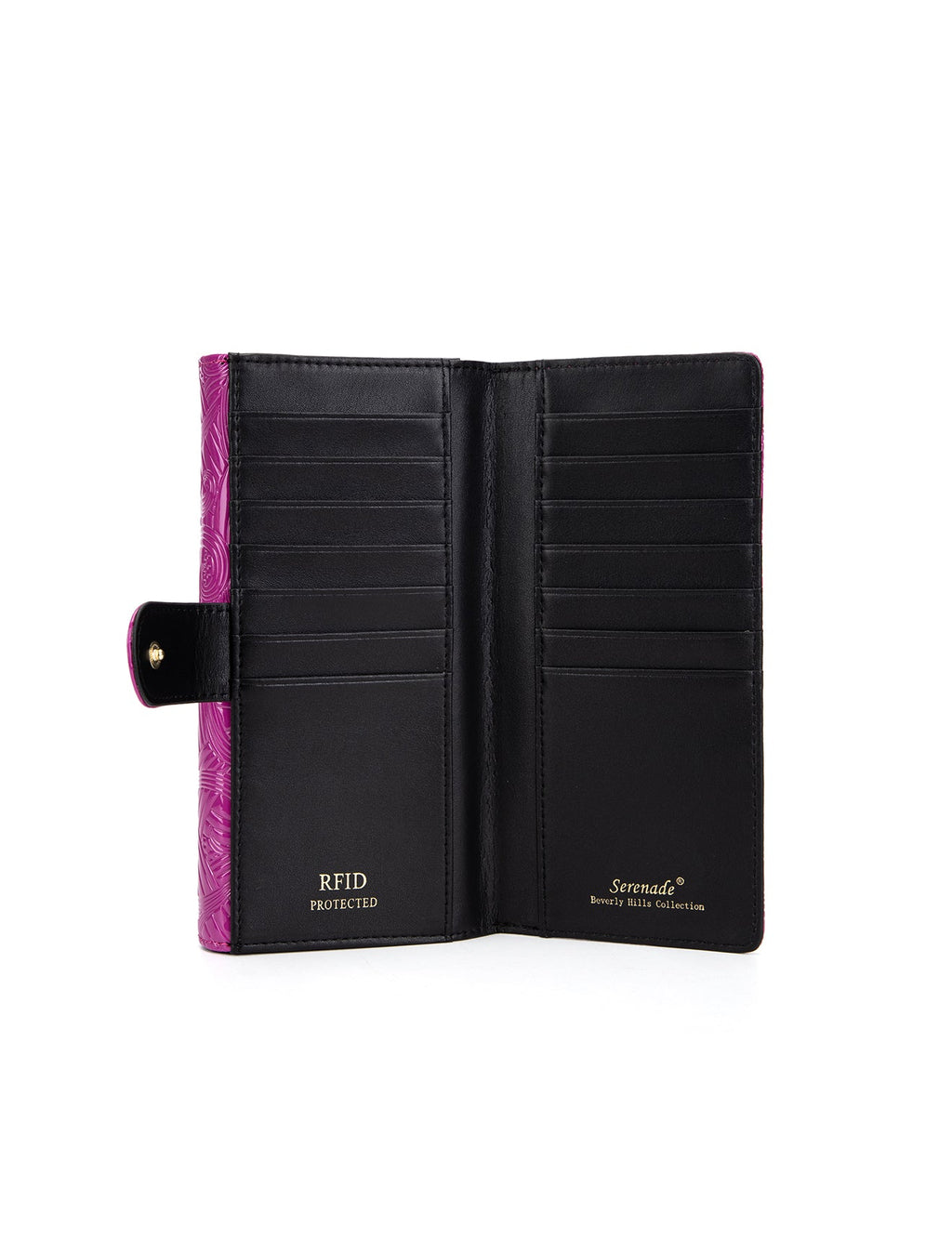 AMIRA LARGE  PATENT LEATHER WALLET WITH RFID-WSF4501-MAG