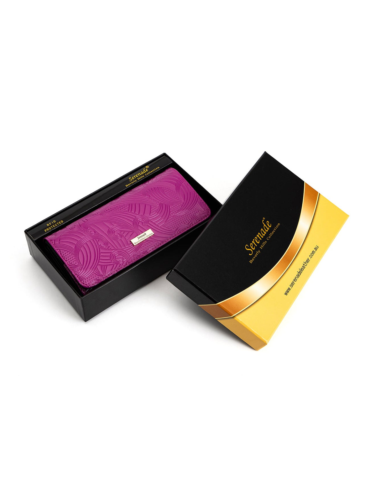AMIRA LARGE  PATENT LEATHER WALLET WITH RFID-WSF4501-MAG