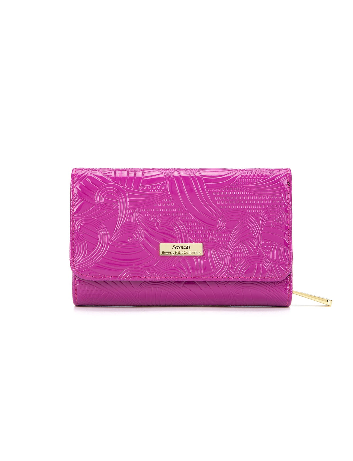 AMIRA MEDIUM PATENT LEATHER WALLET WITH RFID- WSF4502-MAG