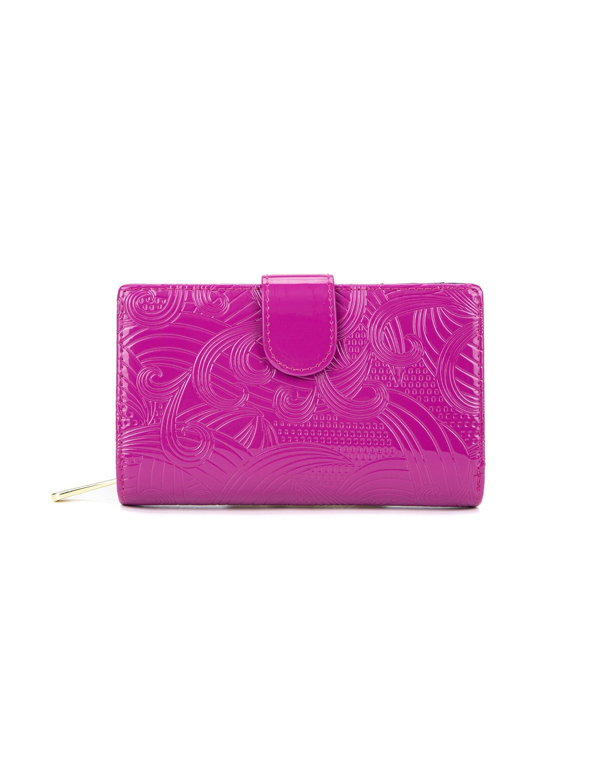 AMIRA MEDIUM PATENT LEATHER WALLET WITH RFID- WSF4502-MAG