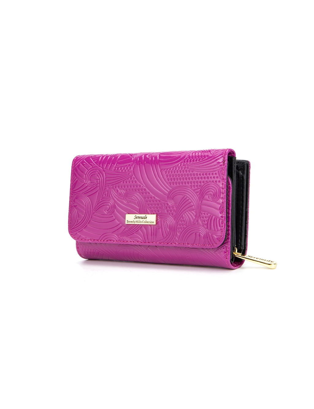 AMIRA MEDIUM PATENT LEATHER WALLET WITH RFID- WSF4502-MAG