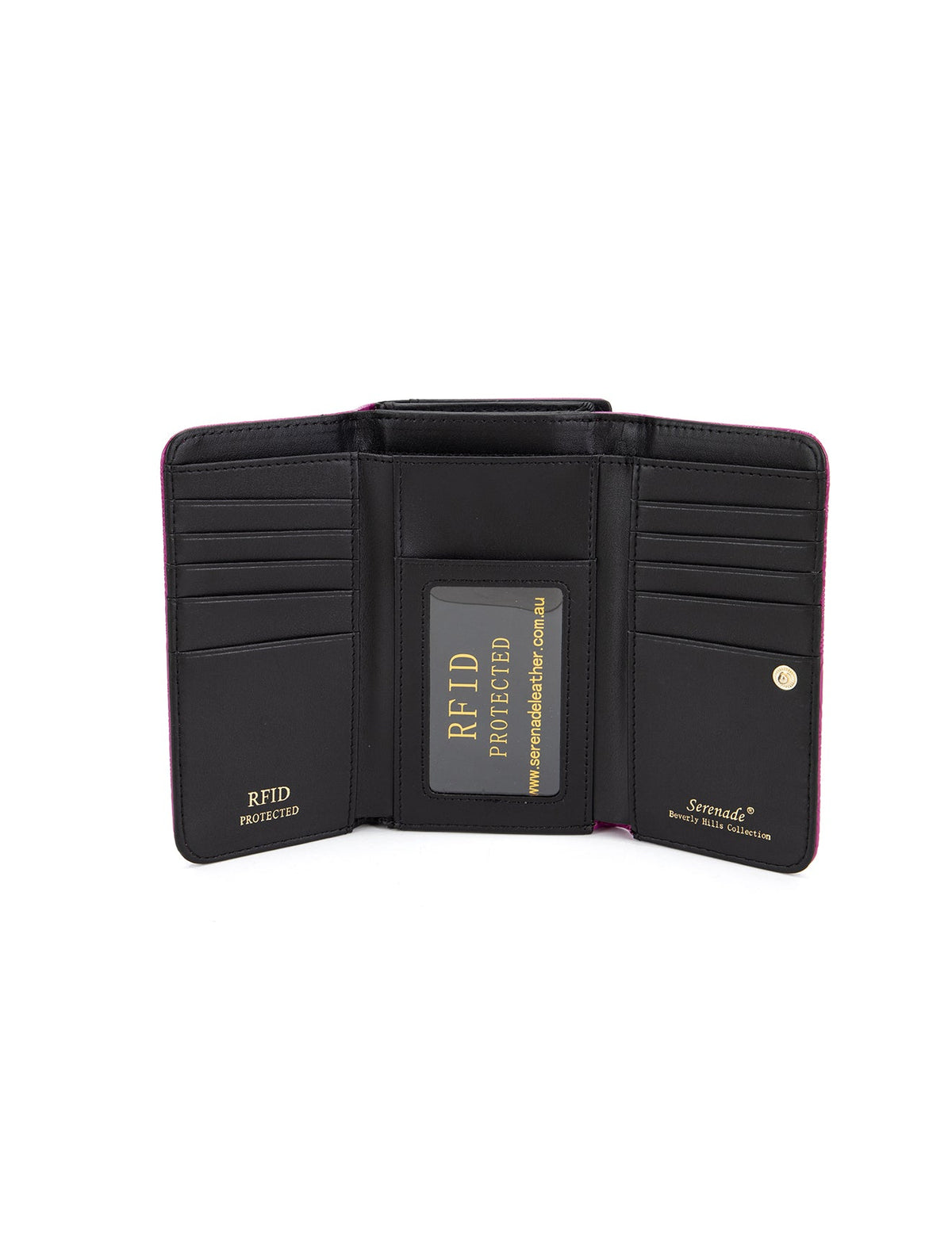 AMIRA MEDIUM PATENT LEATHER WALLET WITH RFID- WSF4502-MAG