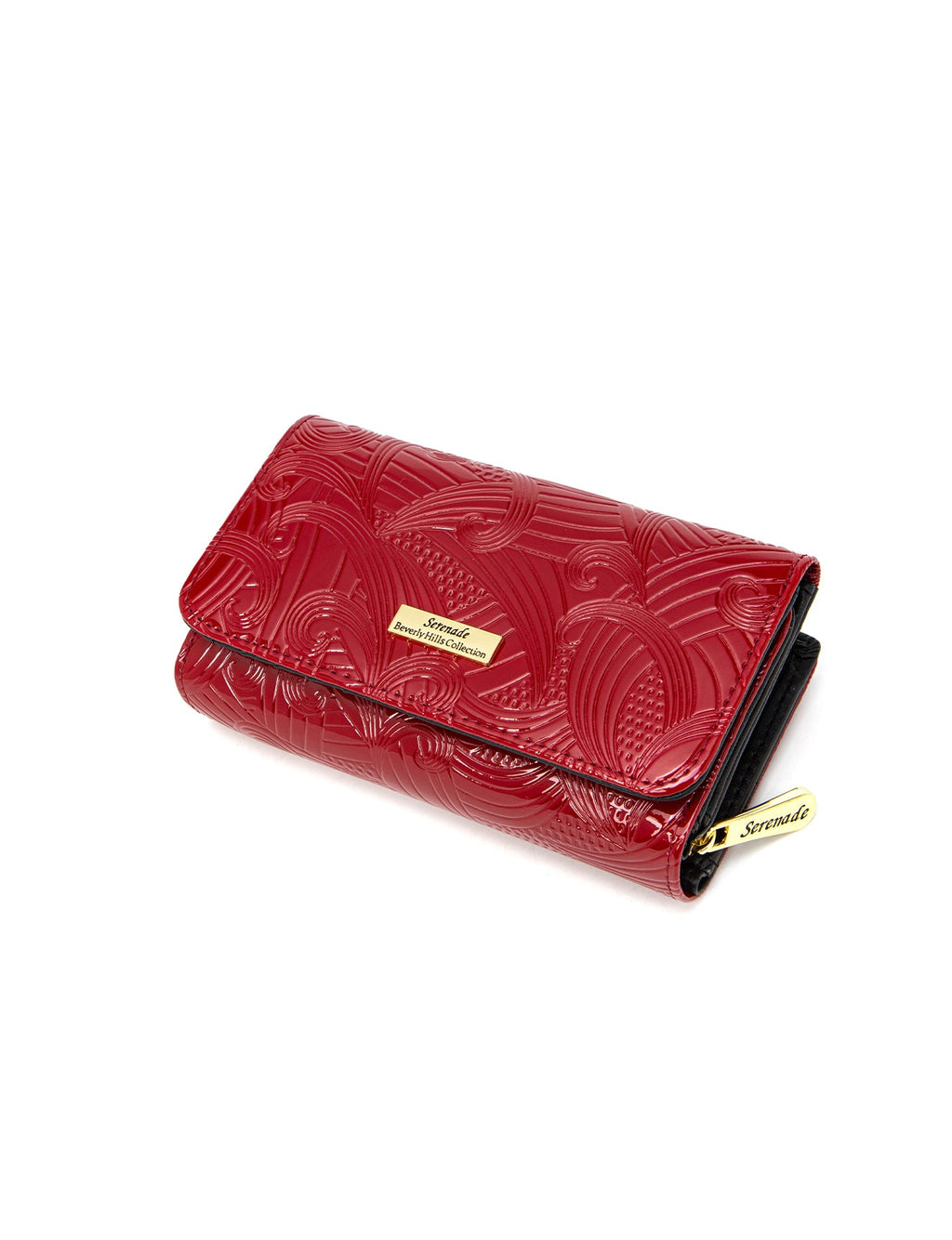 AMIRA MEDIUM PATENT LEATHER WALLET WITH RFID- WSF4502-RED- NEW IN