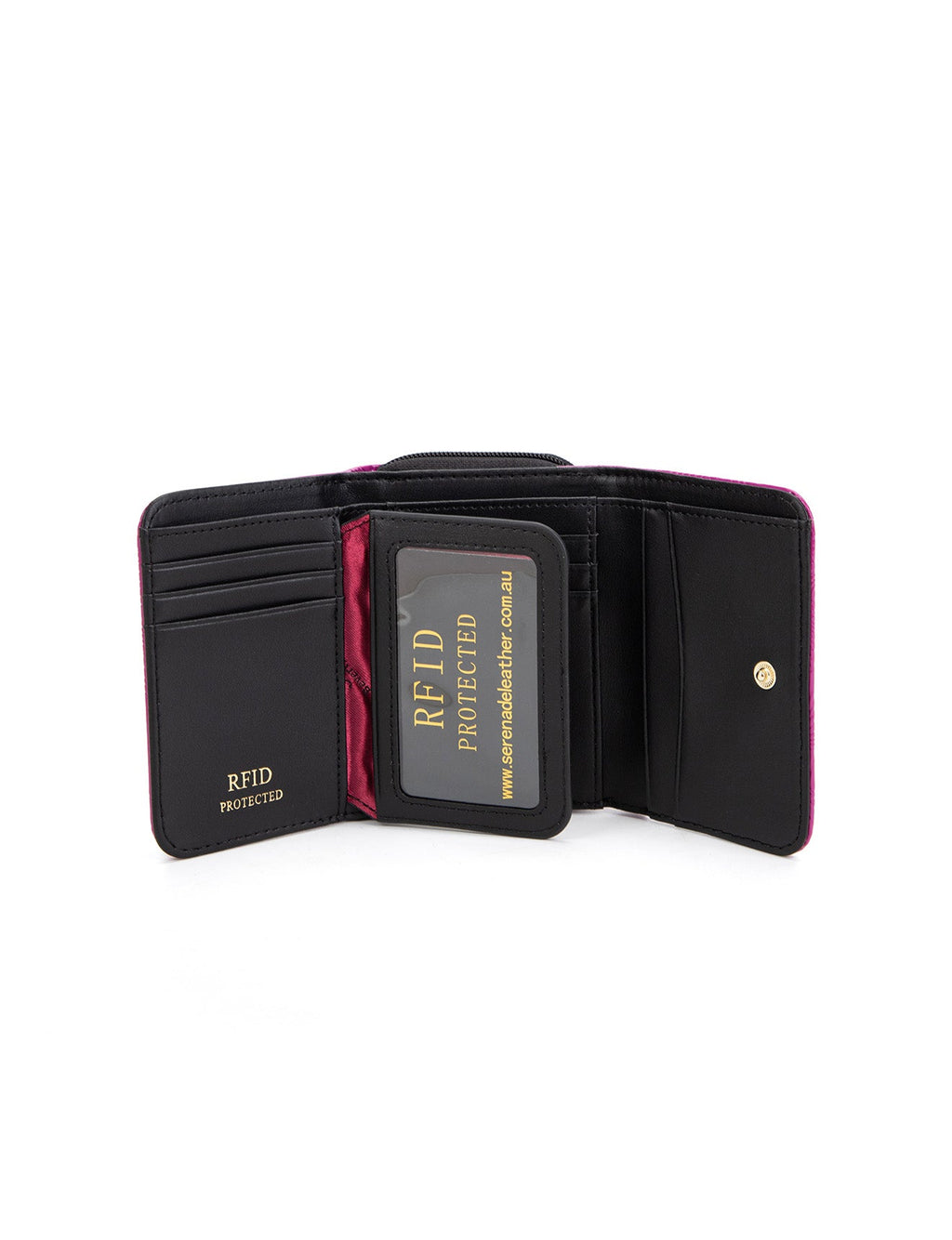 AMIRA SML PATENT LEATHER WALLET WITH RFID- WSF4503-MAG