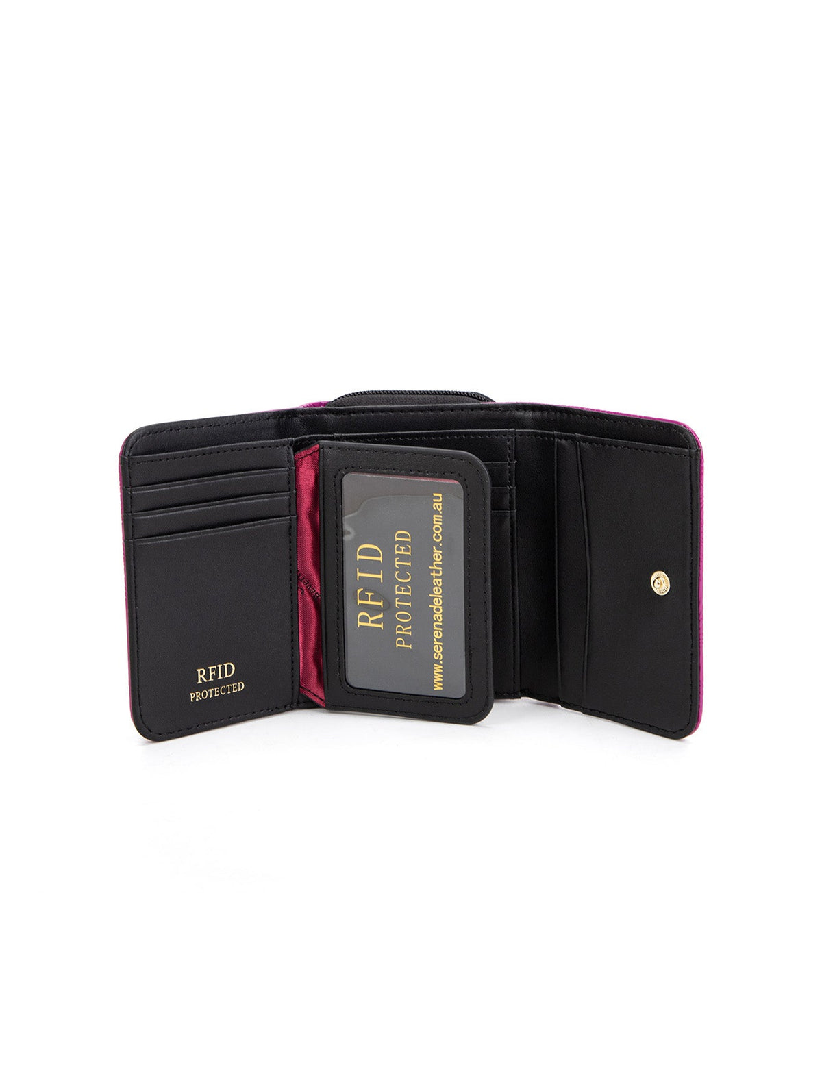 AMIRA SML PATENT LEATHER WALLET WITH RFID- WSF4503-MAG
