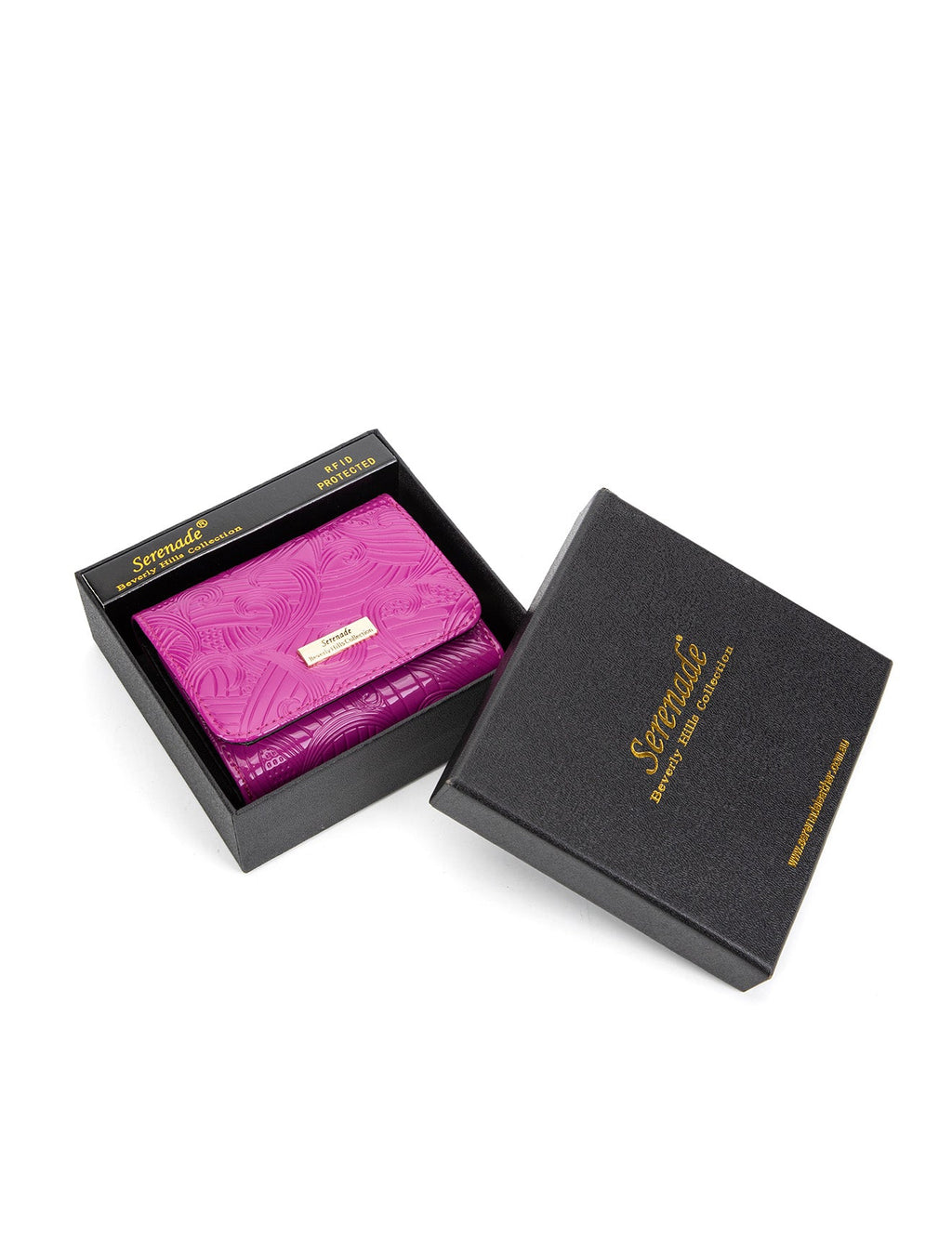 AMIRA SML PATENT LEATHER WALLET WITH RFID- WSF4503-MAG