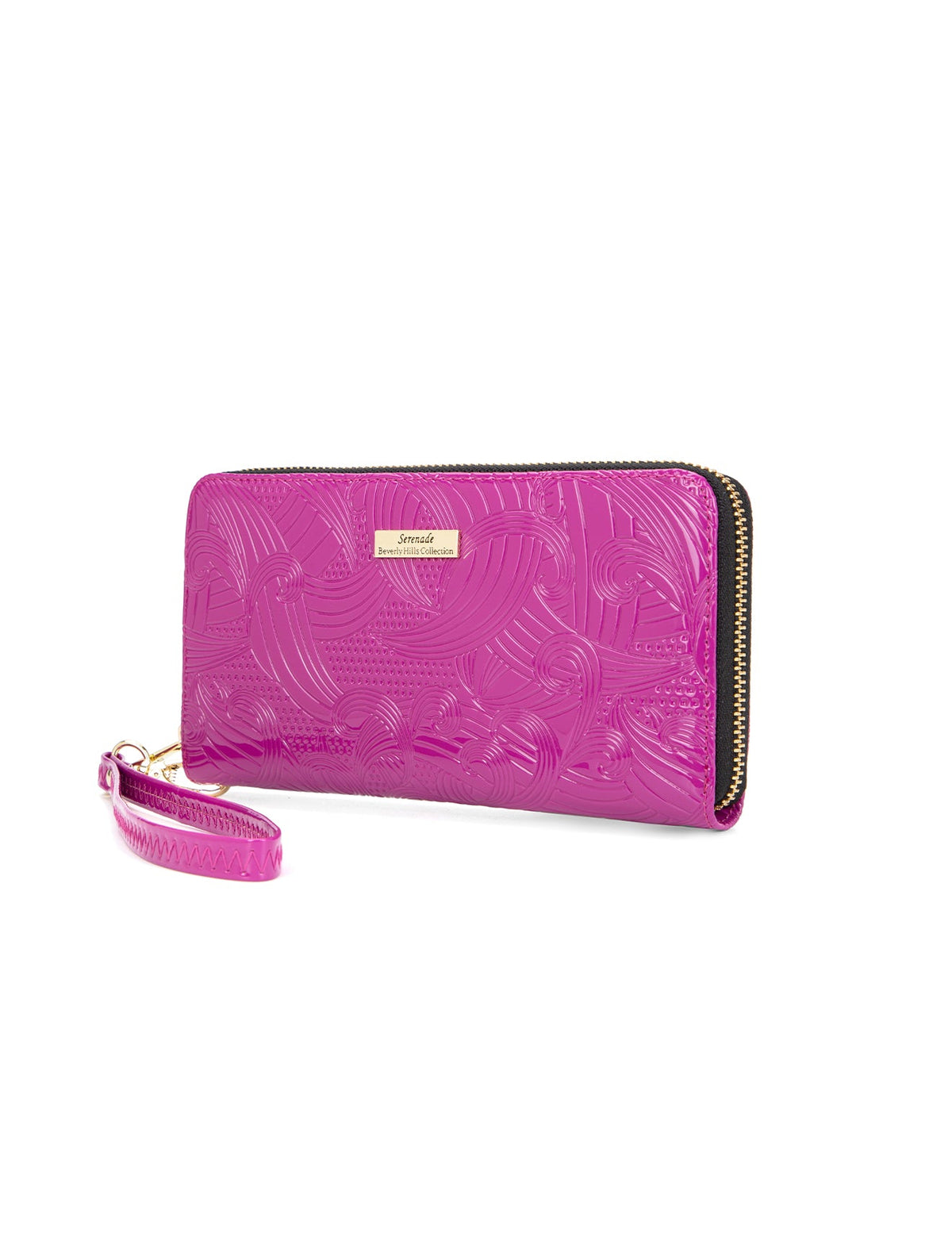 AMIRA ZIP AROUND LEATHER RFID WALLET- WSF4516-MAG