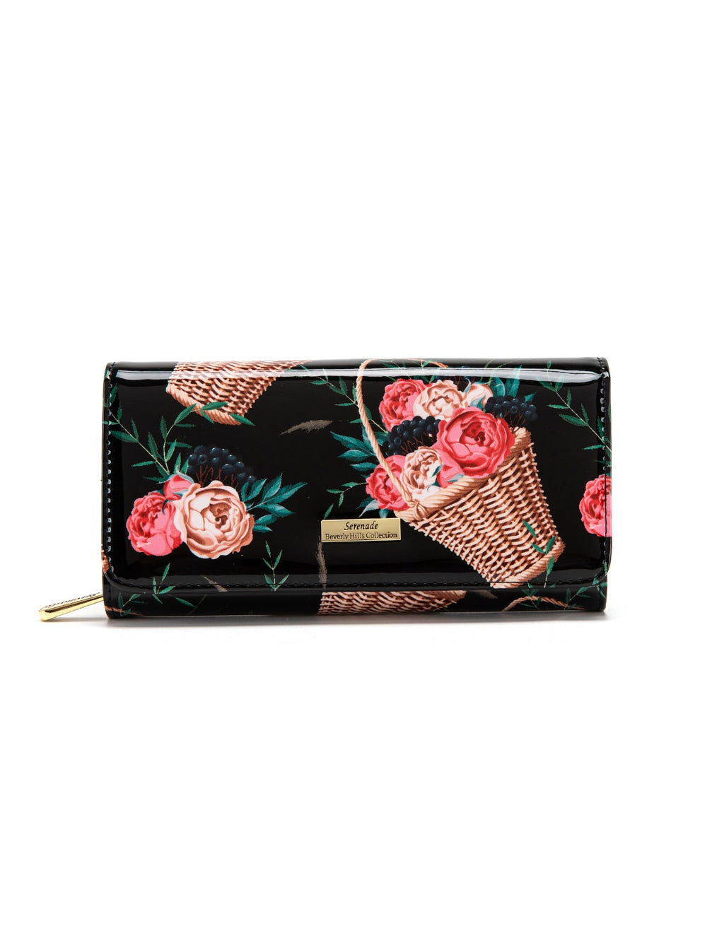 MABEL LARGE  PATENT LEATHER WALLET WITH RFID- WSF4601