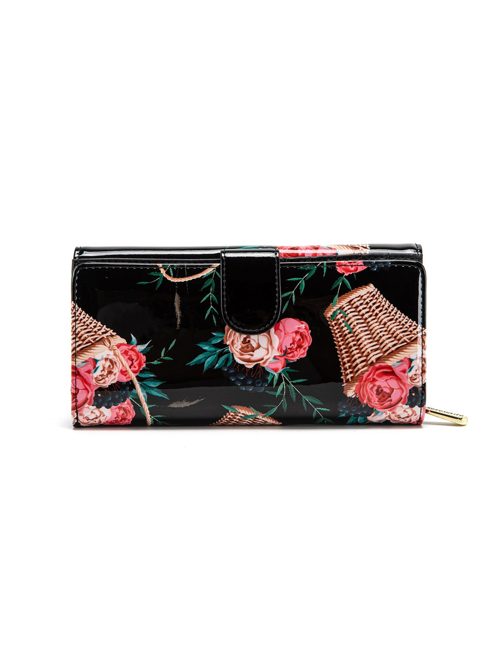 MABEL LARGE  PATENT LEATHER WALLET WITH RFID- WSF4601