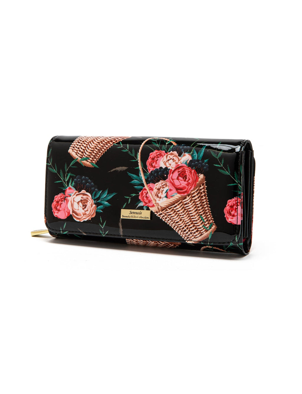 MABEL LARGE  PATENT LEATHER WALLET WITH RFID- WSF4601