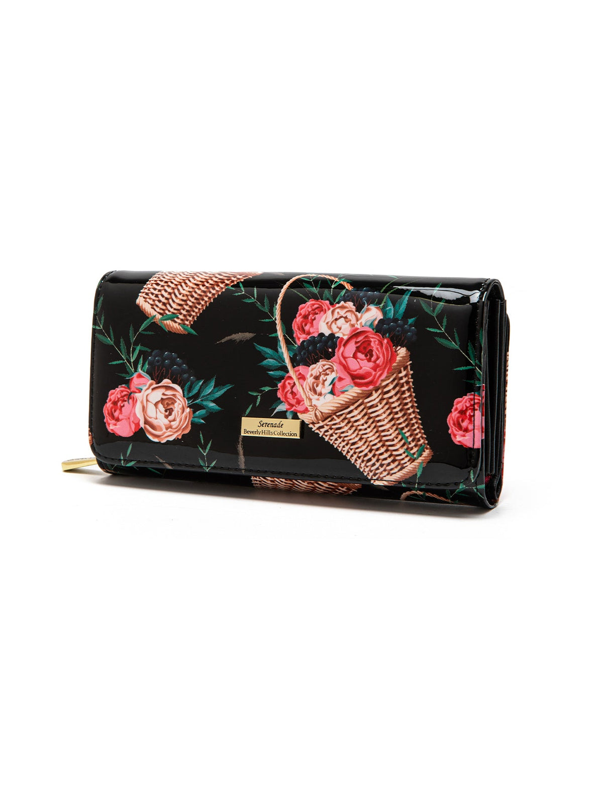 MABEL LARGE  PATENT LEATHER WALLET WITH RFID- WSF4601