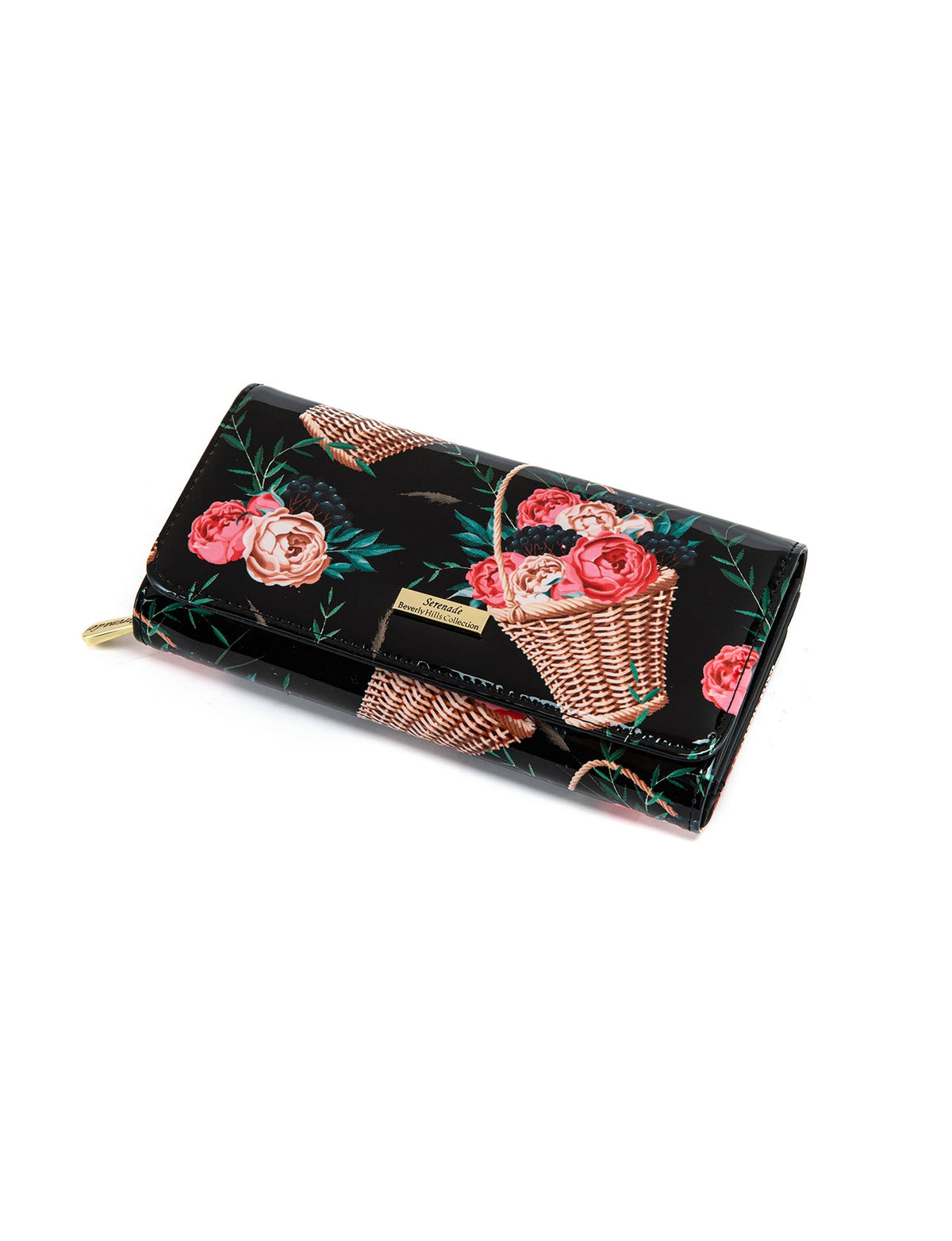 MABEL LARGE  PATENT LEATHER WALLET WITH RFID- WSF4601