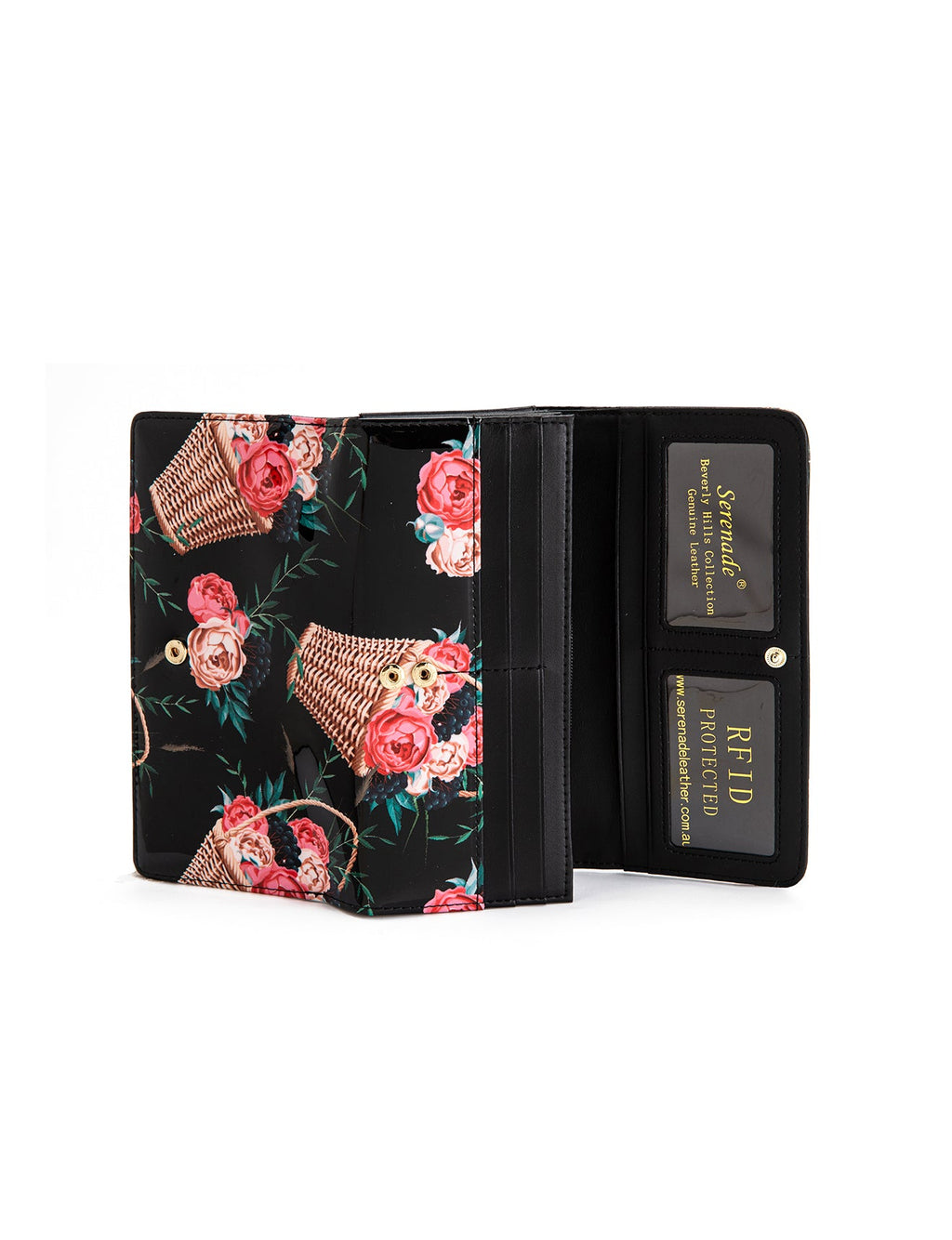 MABEL LARGE  PATENT LEATHER WALLET WITH RFID- WSF4601