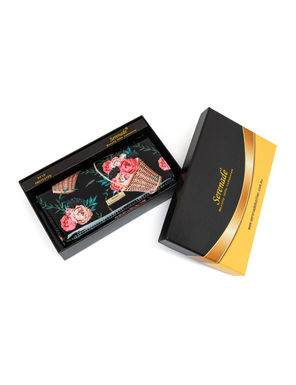 MABEL LARGE  PATENT LEATHER WALLET WITH RFID- WSF4601