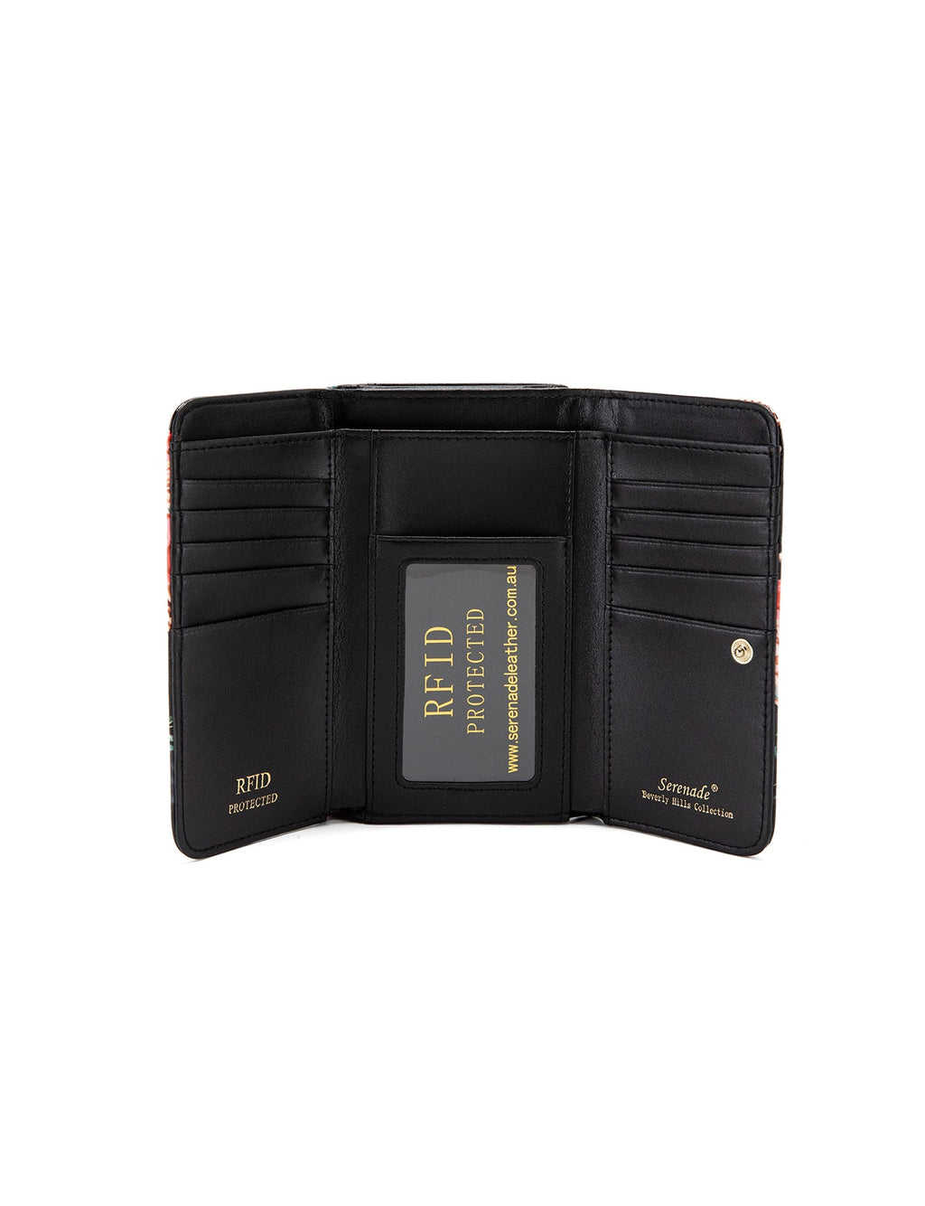 MABEL MEDIUM PATENT LEATHER WALLET WITH RFID- WSF4602