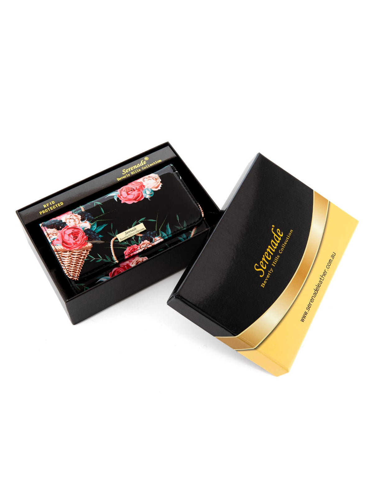 MABEL MEDIUM PATENT LEATHER WALLET WITH RFID- WSF4602