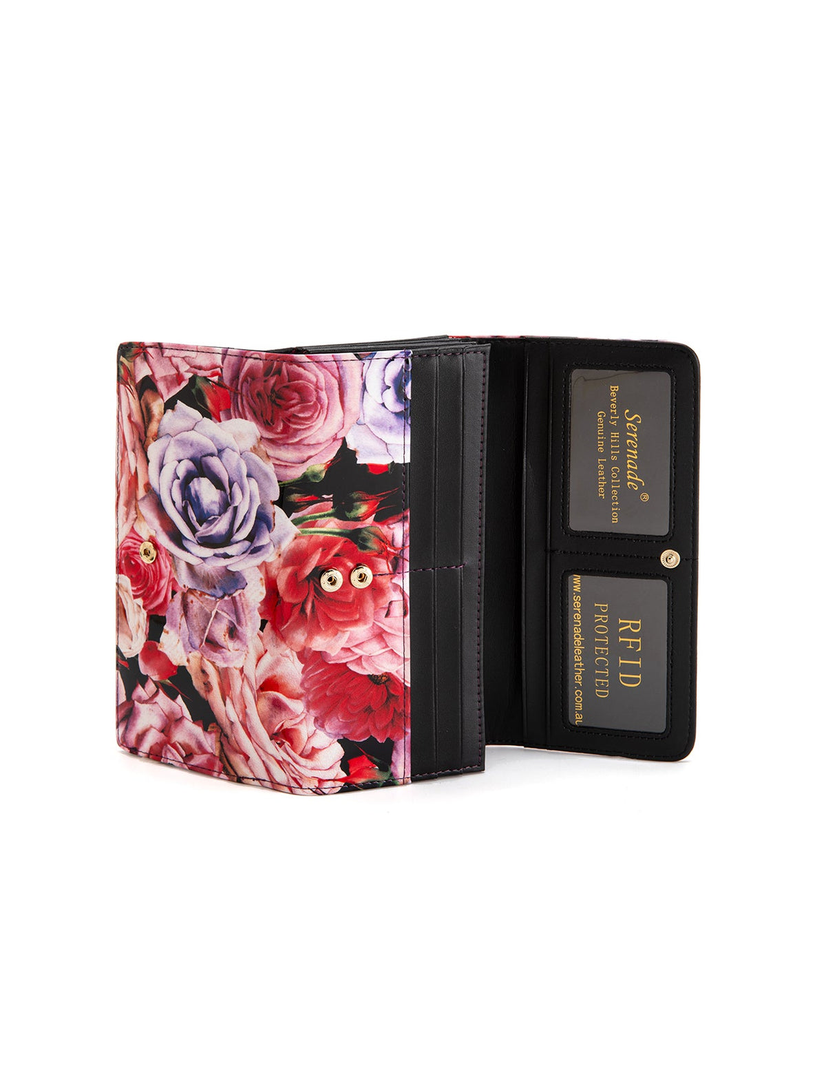 ROSEMARIE LARGE  PATENT LEATHER WALLET WITH RFID- WSF4701