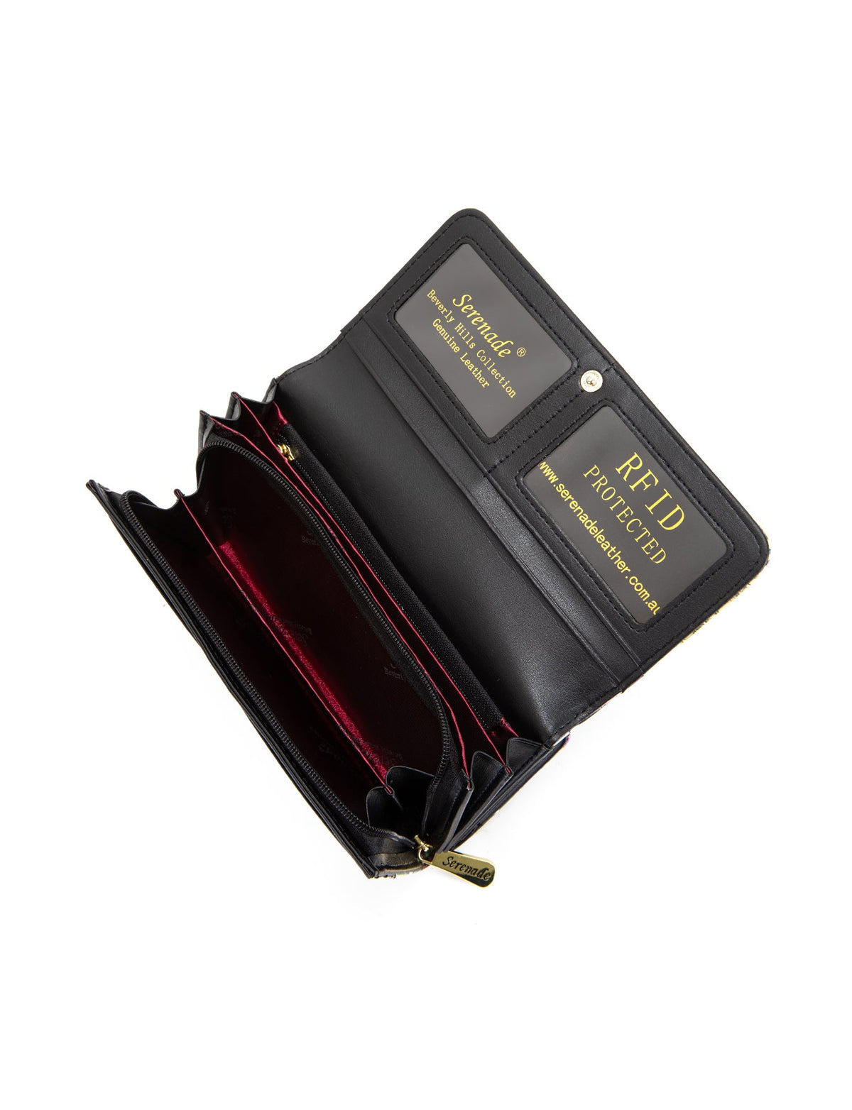 ROSEMARIE LARGE  PATENT LEATHER WALLET WITH RFID- WSF4701